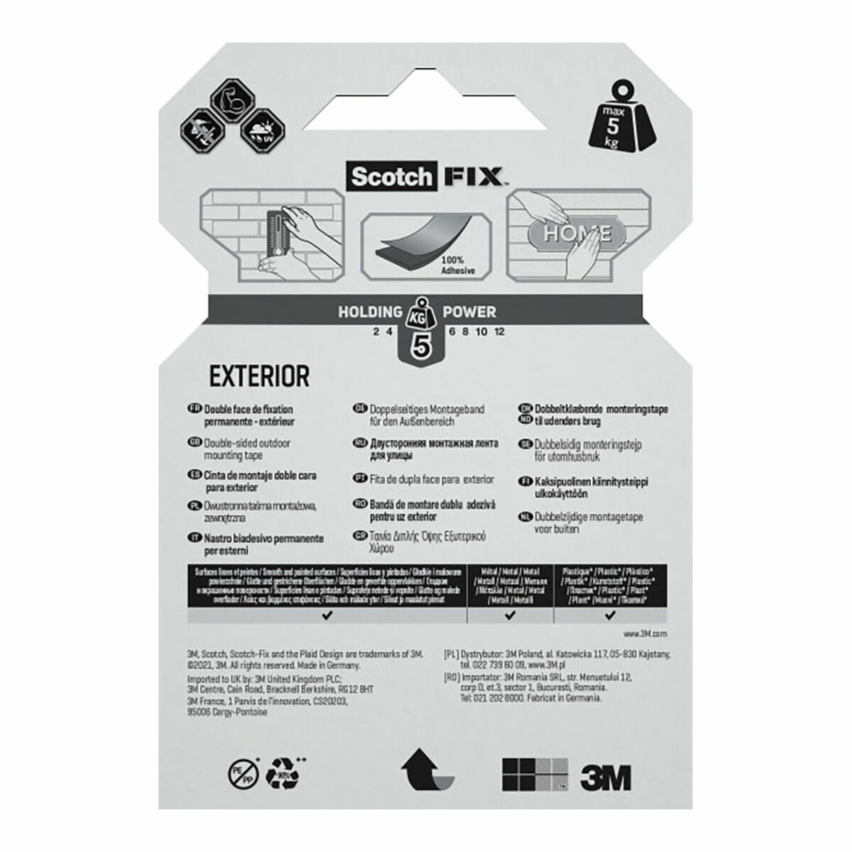 Dubbelsidig Tejp Scotch 19 mm x 1,5 m - 3