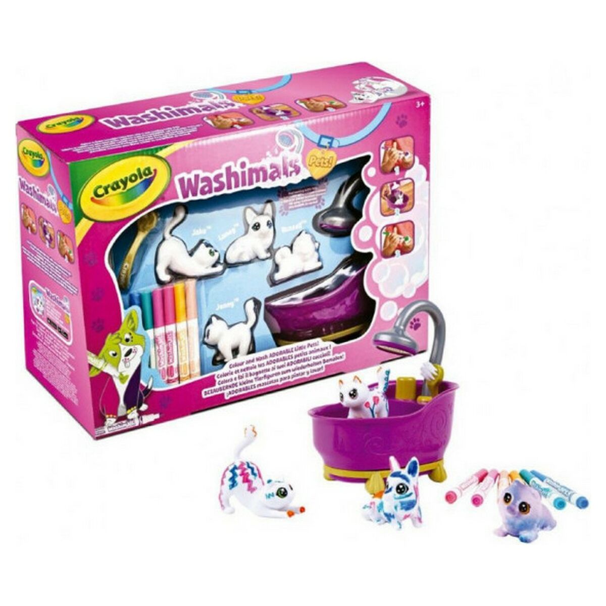 Playset Washimals Pets Crayola Badkar