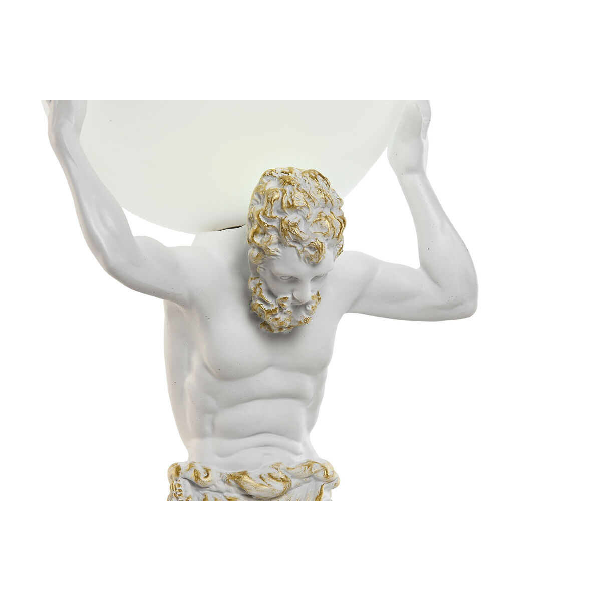 Bordslampa Home ESPRIT Vit Gyllene Harts Plast 220 V 18 x 17 x 44 cm - 5