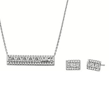 Dam: Halsband och matchande örhängesset Michael Kors MKC1688SET