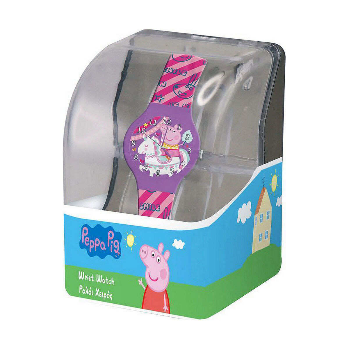 Barnklocka Peppa Pig 482608 - PLASTIC BOX (Ø 32 mm) - 8