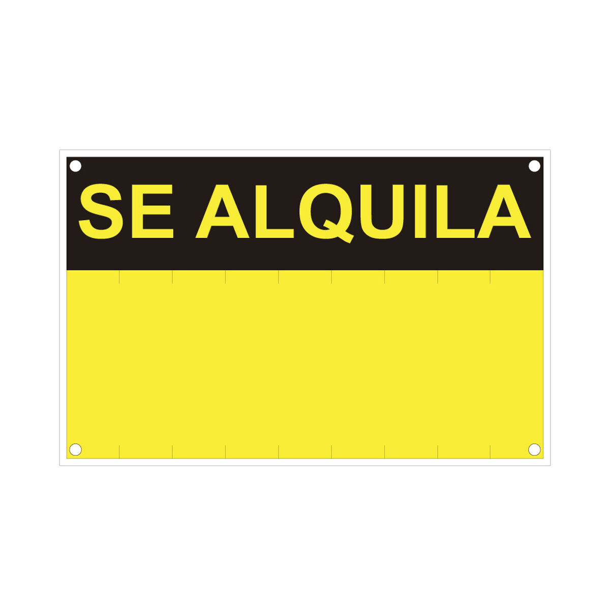 Skylt Normaluz Se alquila PVC 45 x 70 cm