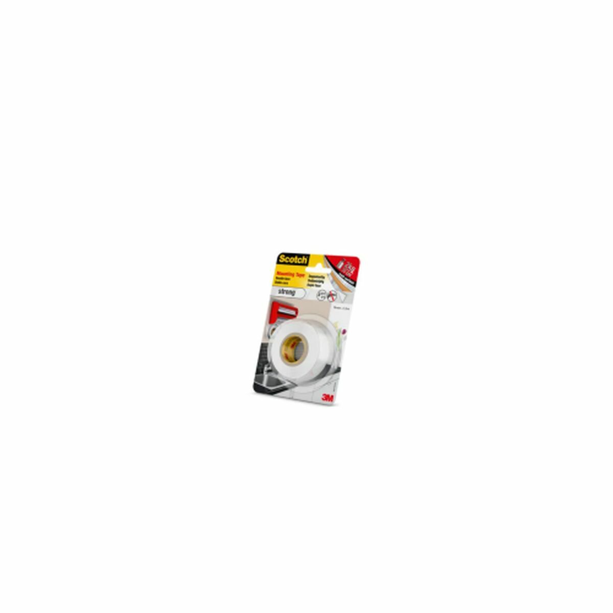 Dubbelsidig Tejp Scotch 19 mm x 1,5 m Vit - 2