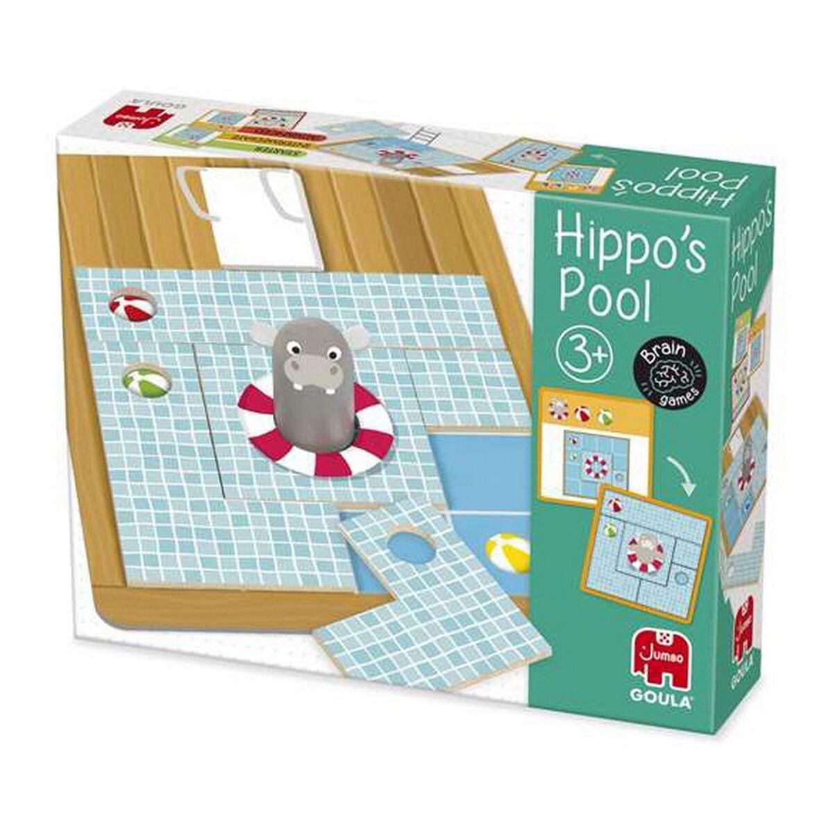 Utbildningsspel Goula Hippo's Pool 36 Delar