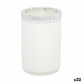 Tandborsthållare Vit Plast 7,5 x 11,5 x 7,5 cm (32 antal)