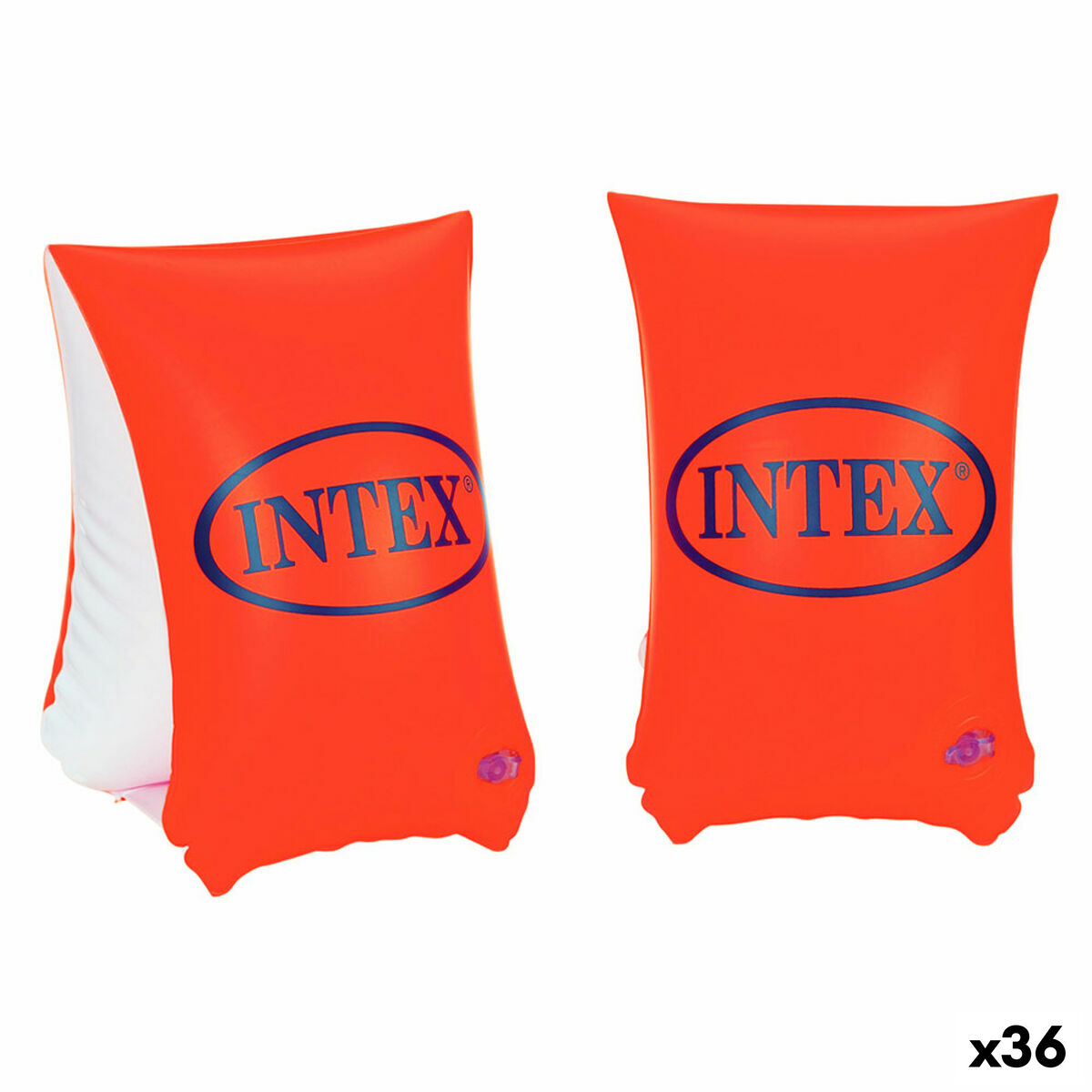 Ärmar Intex Neon Röd 30 x 15 cm (36 antal) - 7