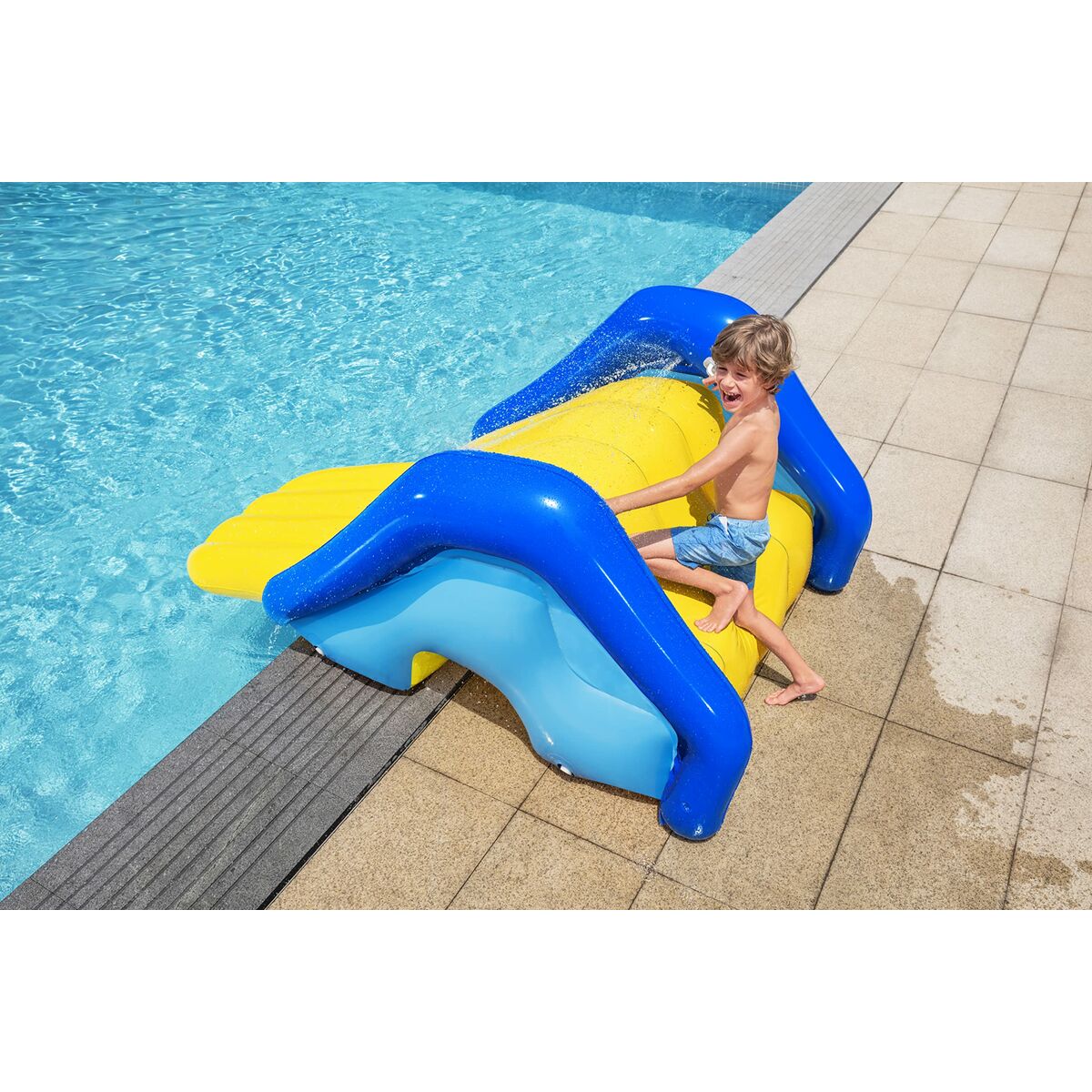 Bestway Uppblåsbar Rutschkana 247x124x100 cm +3 År Pool 52453 - 5