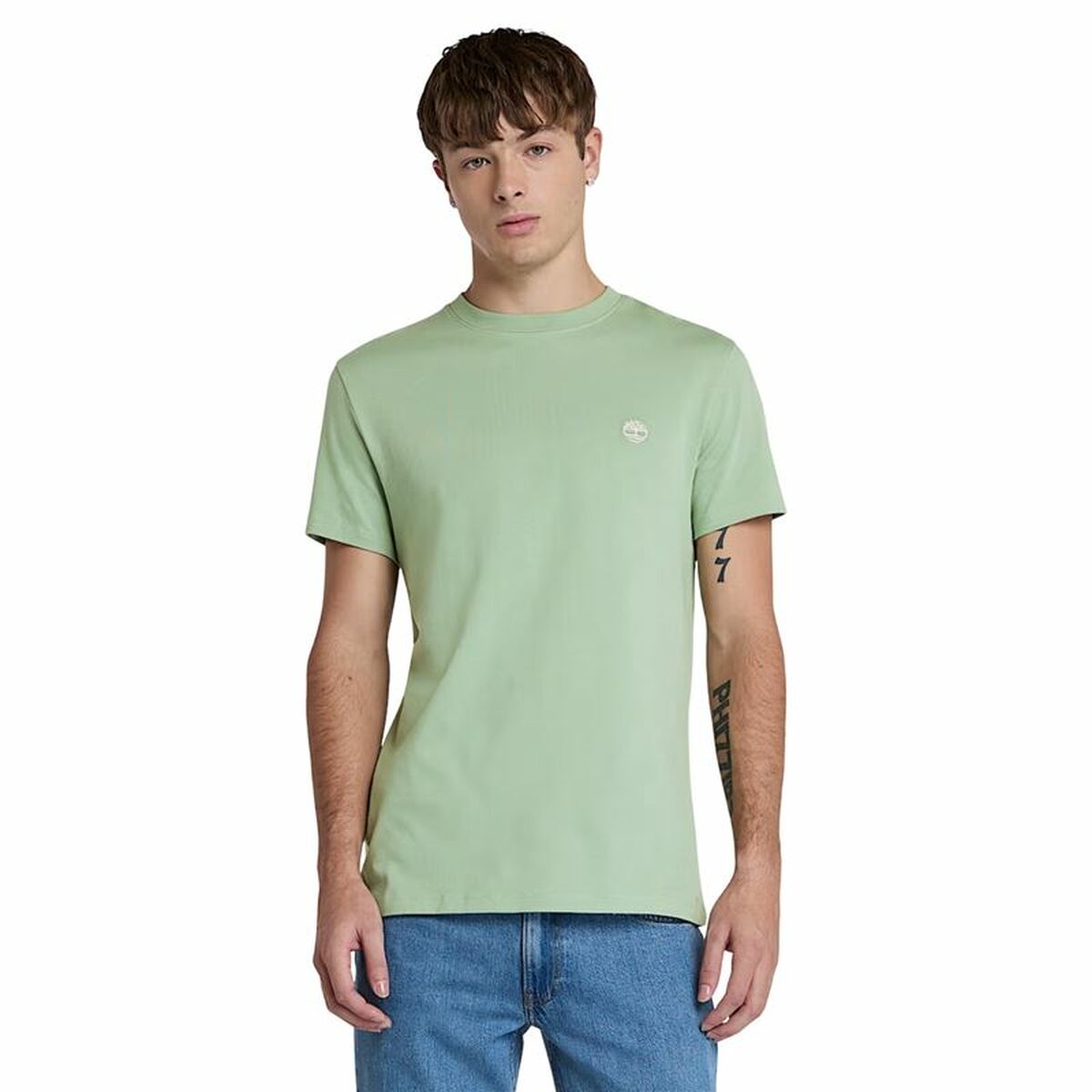 T-shirt med kortärm Herr Timberland Dunstan River Persimon M