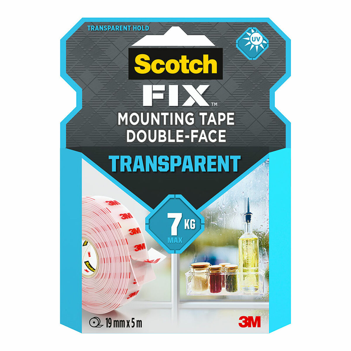 Dubbelsidig Tejp Scotch Transparent 19 mm x 5 m