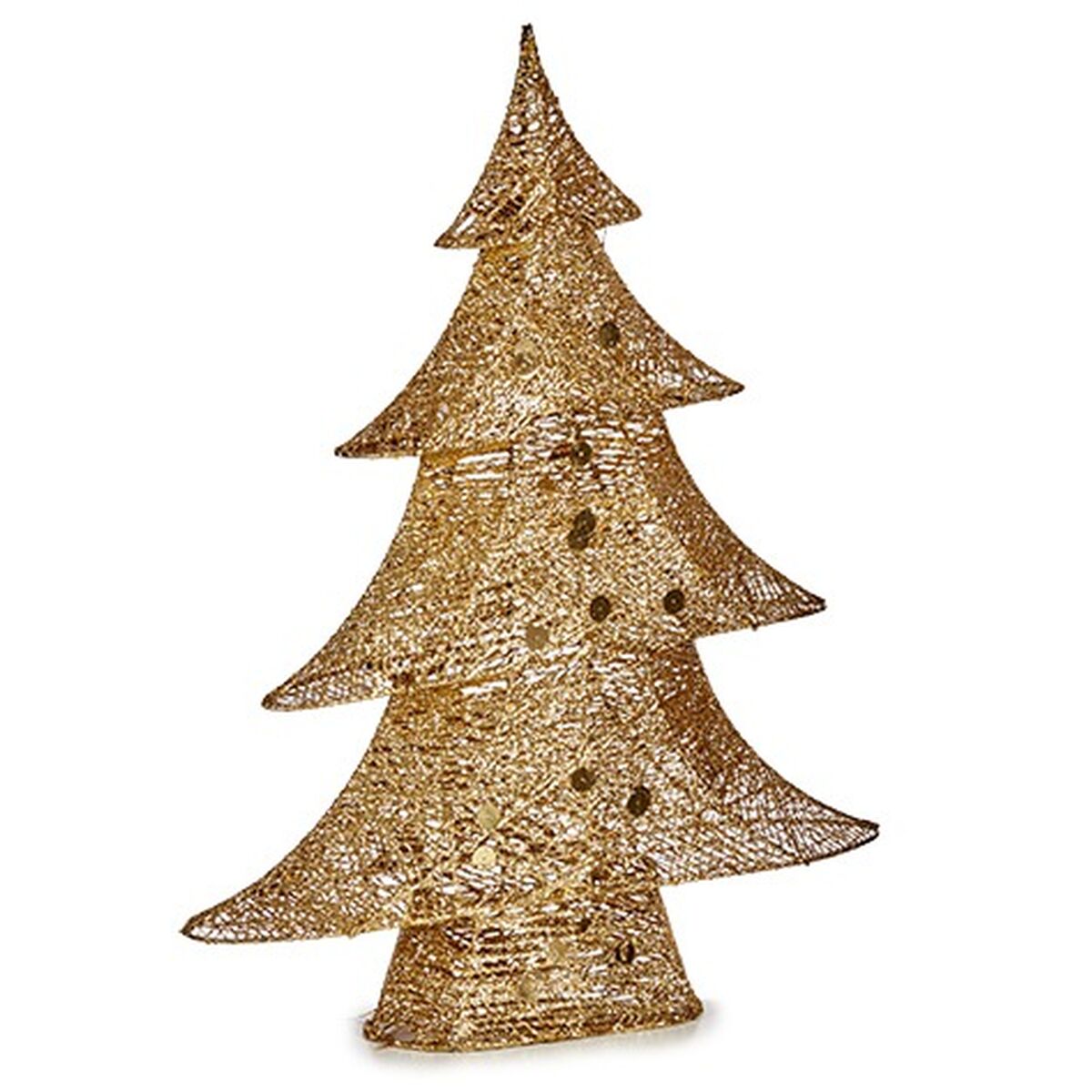 Prydnadsfigur Julgran Metall Gyllene 12 x 59,5 x 48,5 cm (3 antal) - 4