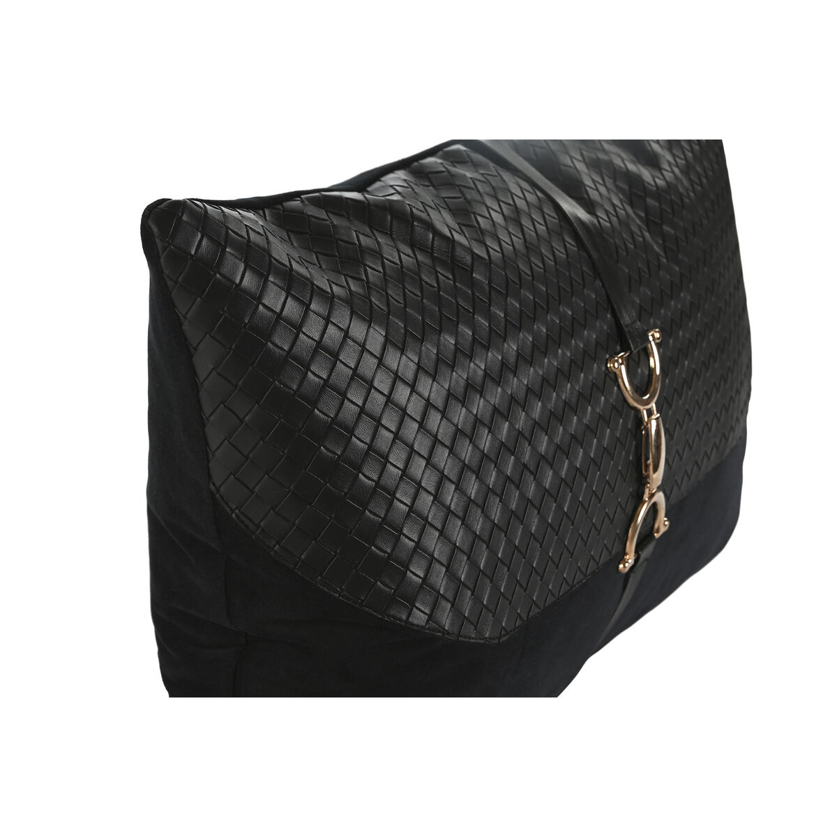 Kudde Home ESPRIT Svart Gyllene 50 x 10 x 30 cm - 7