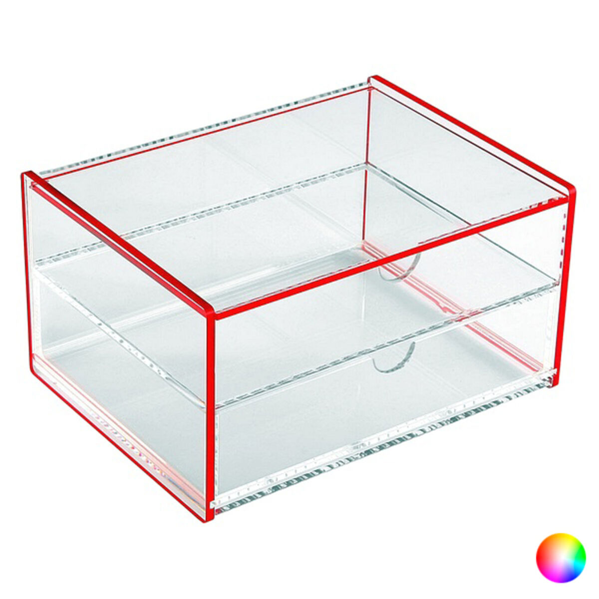 Ask med fack polypropen (13 x 9,2 x 17,1 cm)