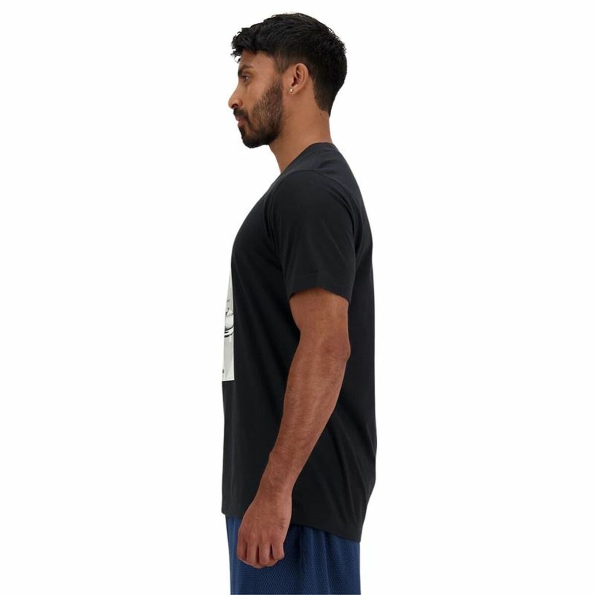T-shirt med kortärm Herr New Balance Essentials  Svart - 3