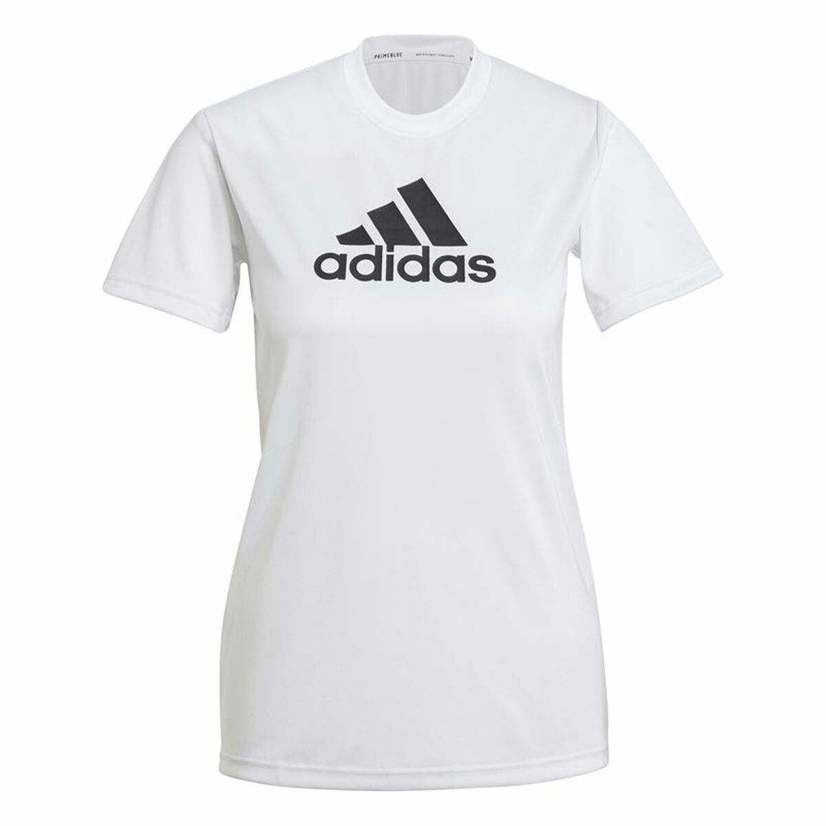 T-shirt med kortärm Dam Adidas Primeblue D2M Logo Sport  Vit - 2