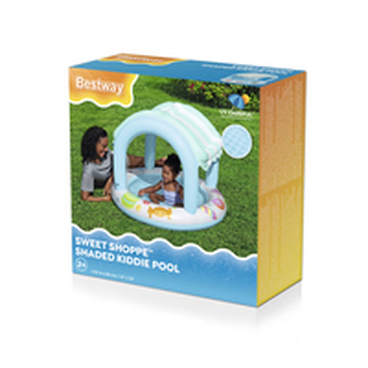 Bestway Uppblåsbar Barnpool Glasskiosk Ring 104x84 cm +2 År Trädgård 52638 - 6