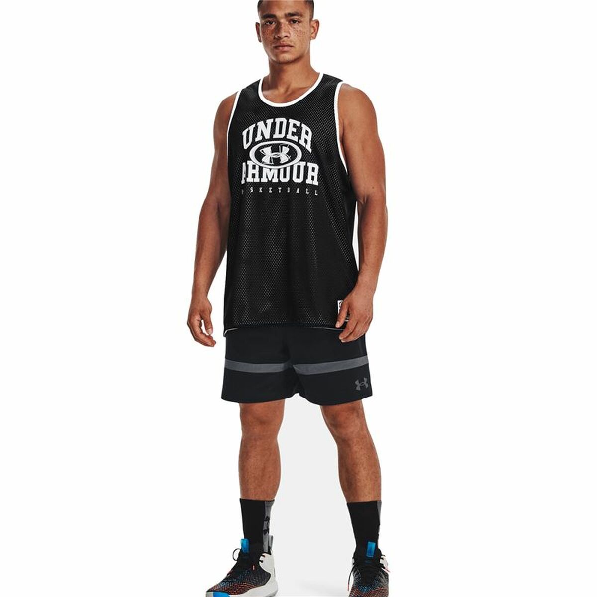 Baskettröja Under Armour Baseline Svart - 6