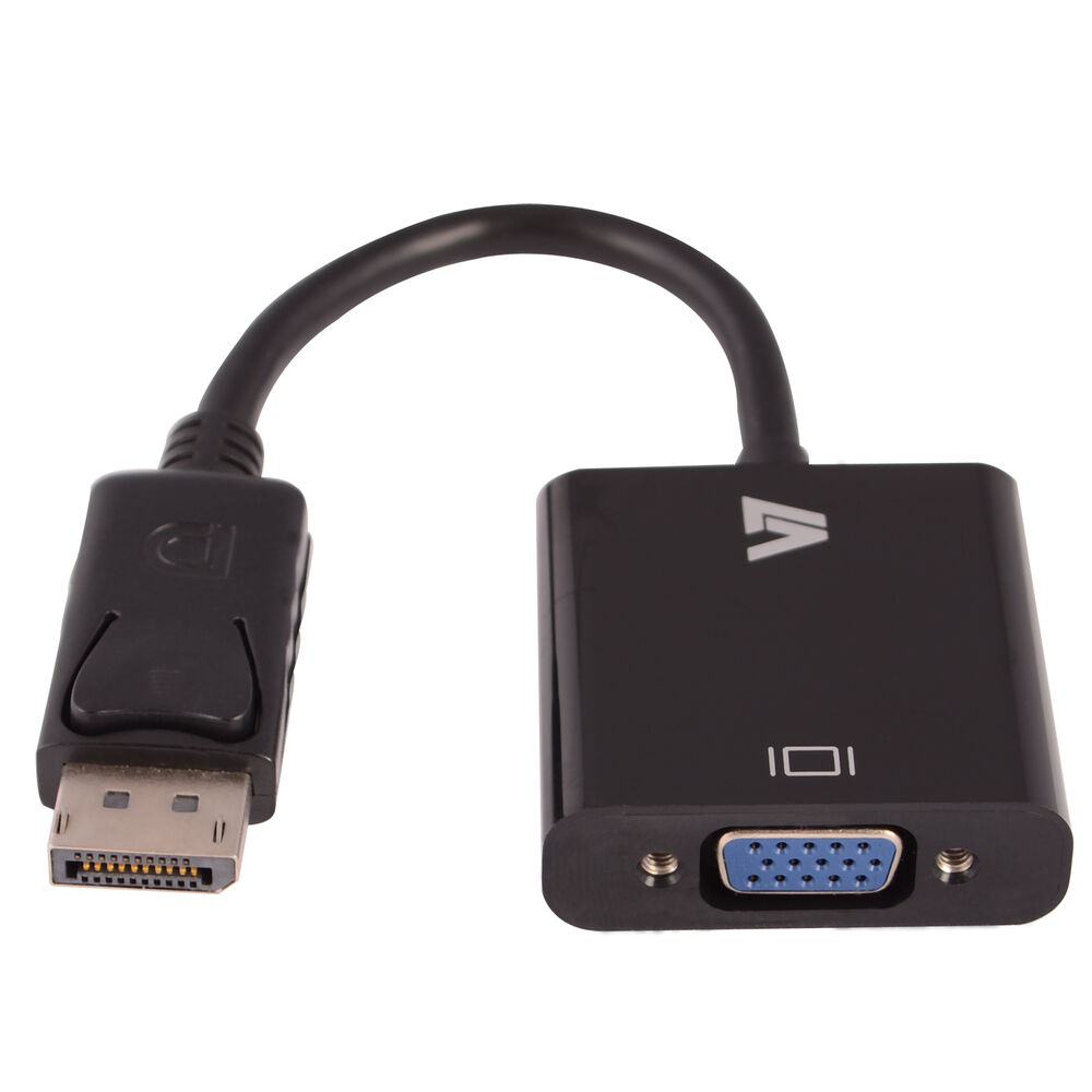 DisplayPort till VGA Adapter V7 CBLDPVGA-1N Svart