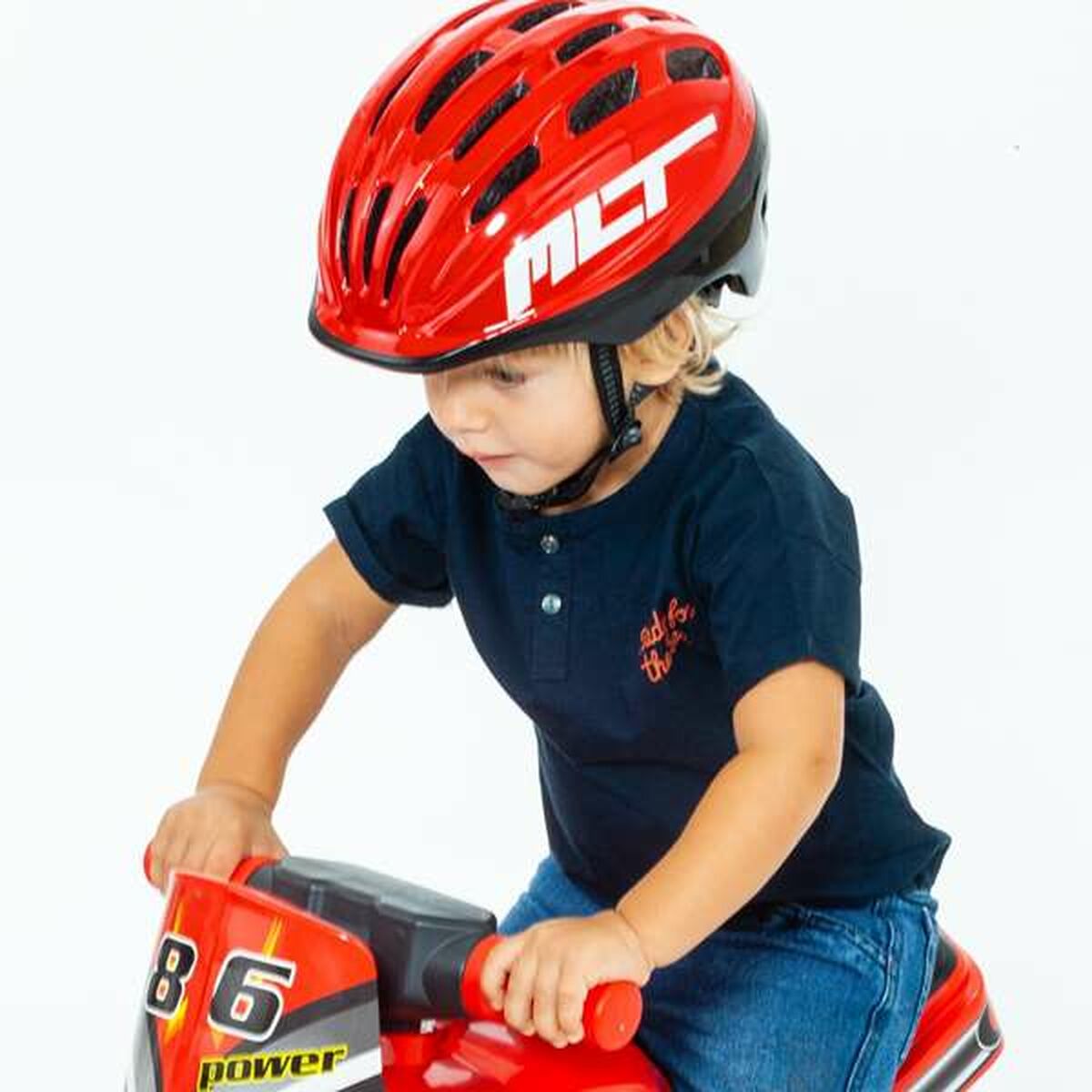 Cykelhjälm för barn Moltó MLT Röd - 6