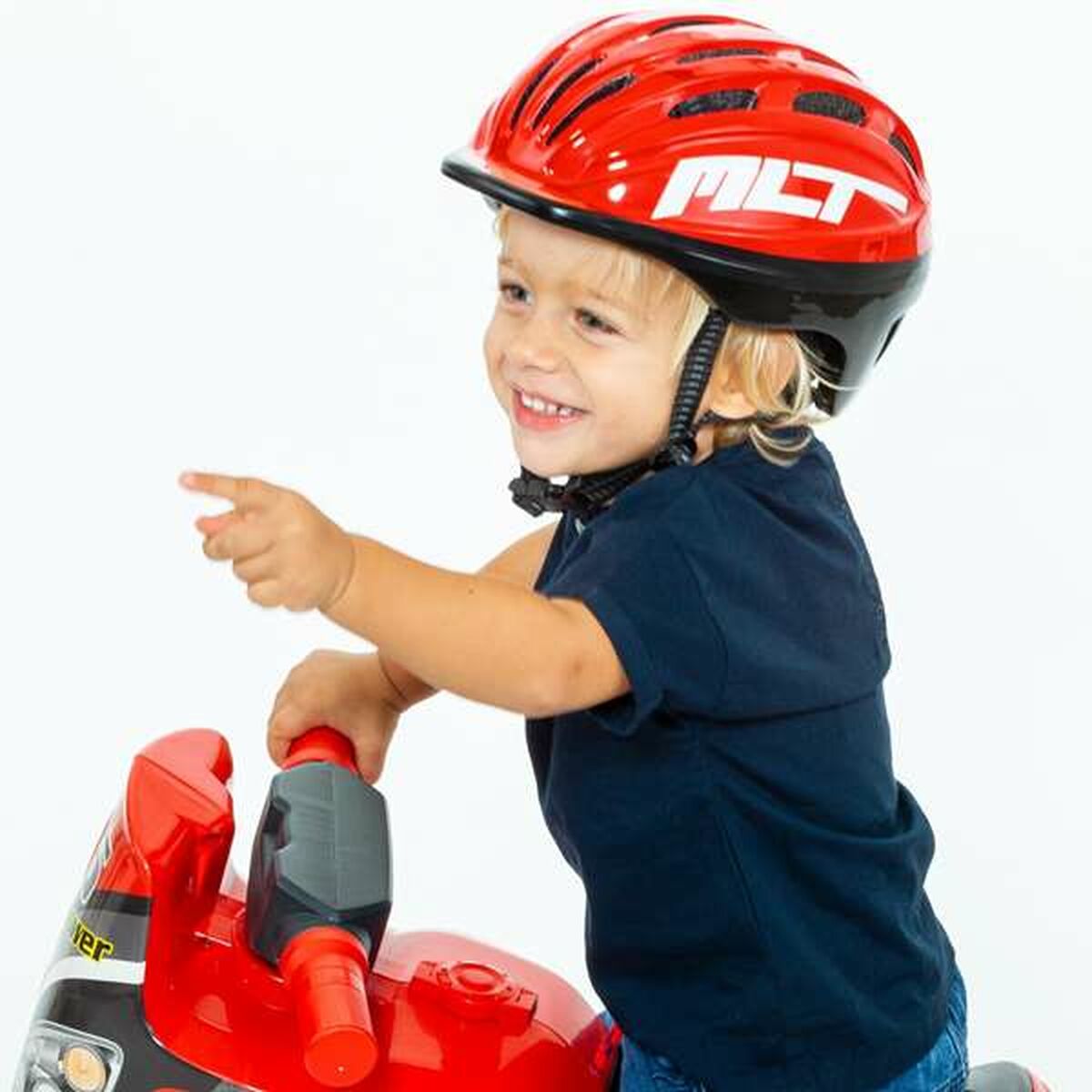 Cykelhjälm för barn Moltó MLT Röd - 5
