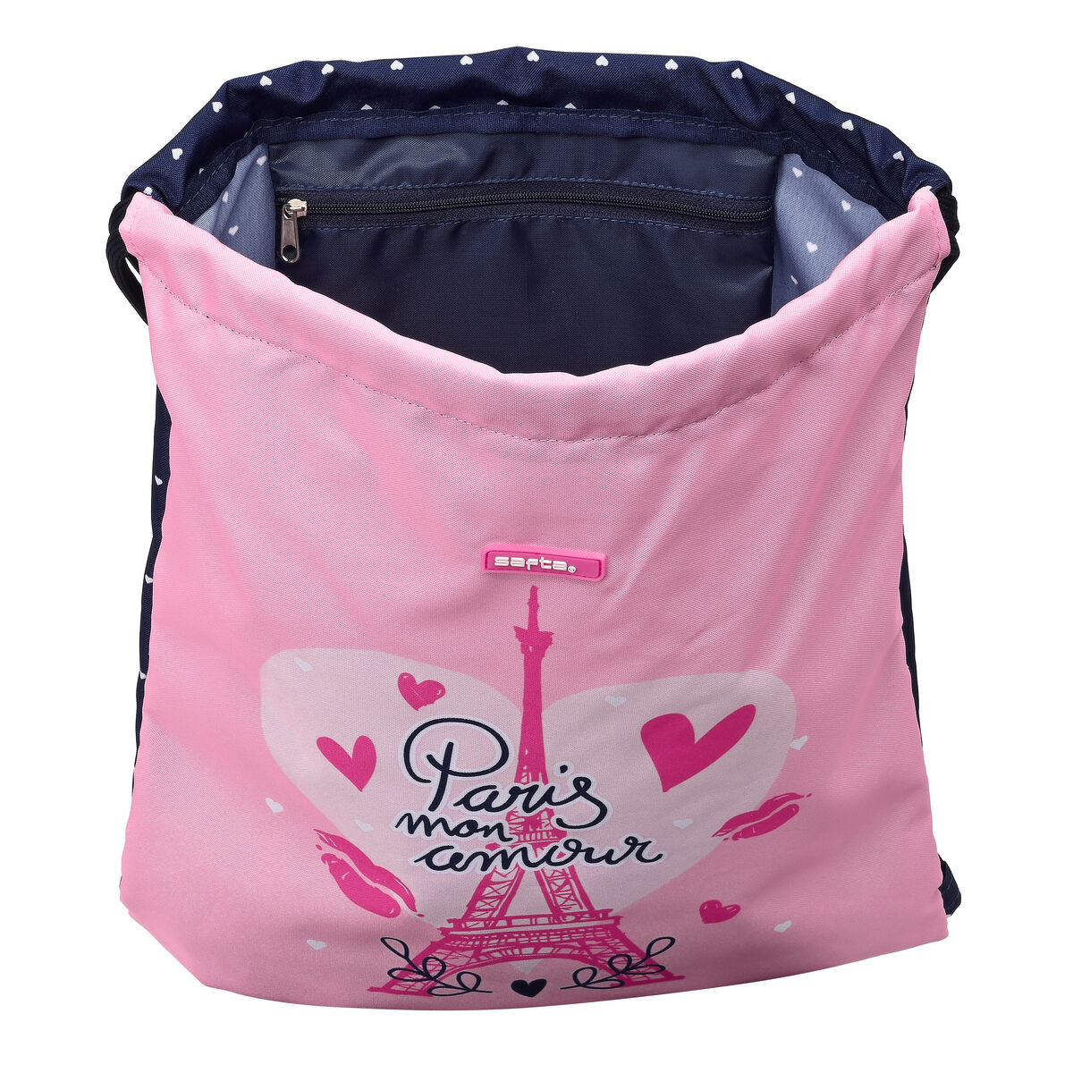 Skopåse med remmar Safta Paris Rosa Marinblå 35 x 40 x 1 cm - 2