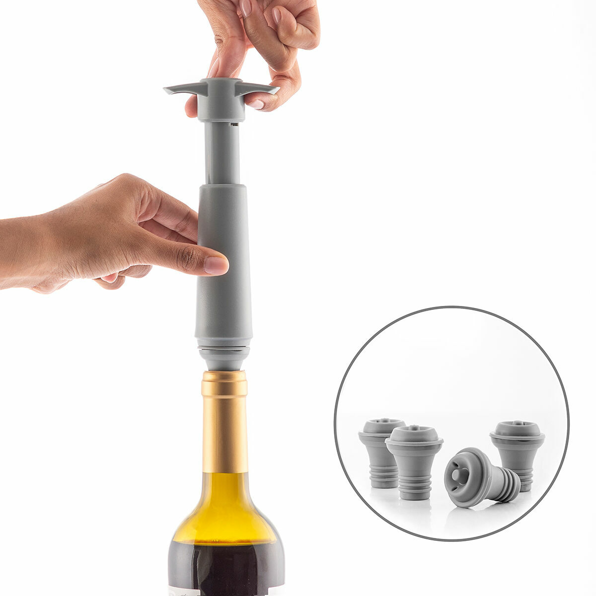 Vakumpump och vinkorkar Winuum InnovaGoods (4 kåpor) - 5