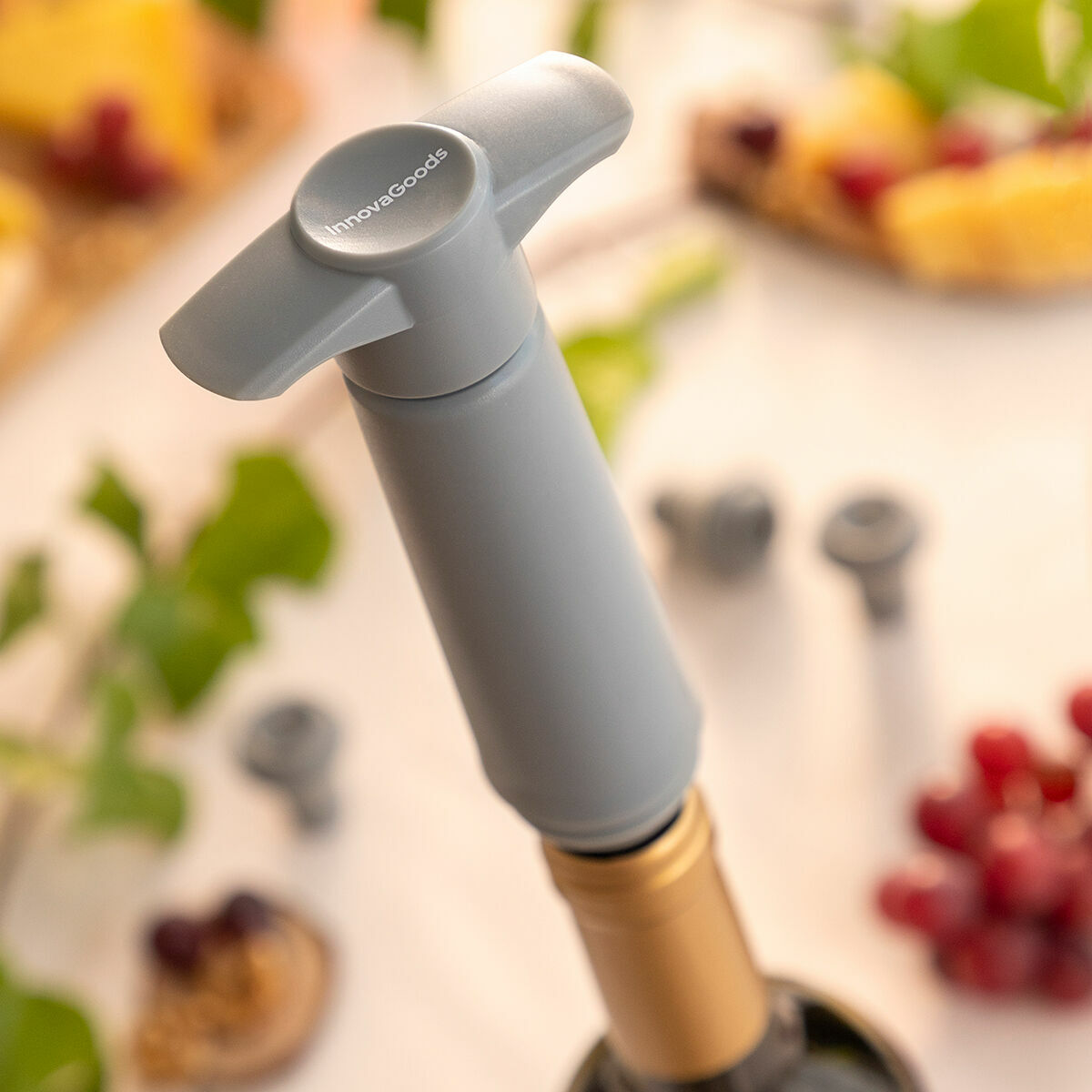 Vakumpump och vinkorkar Winuum InnovaGoods (4 kåpor) - 6