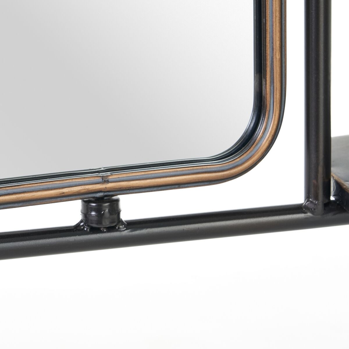Kapphängare 67 x 19 x 166,5 cm Glas Svart Gyllene Metall - 4