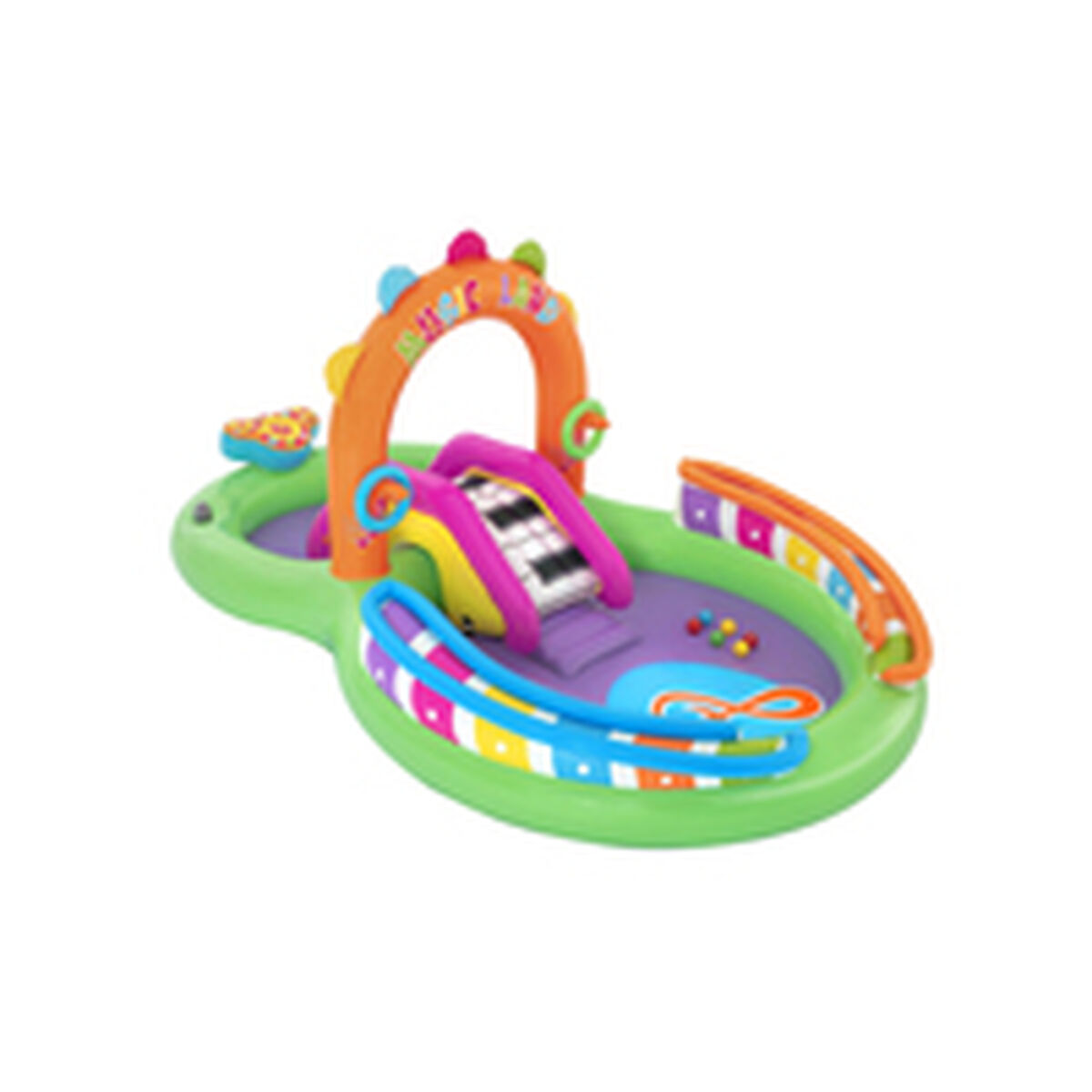 Bestway Lekbassäng Uppblåsbar Musikalisk Lekpark 295x190x137 cm +2 Års Trädgård 53117 - 5