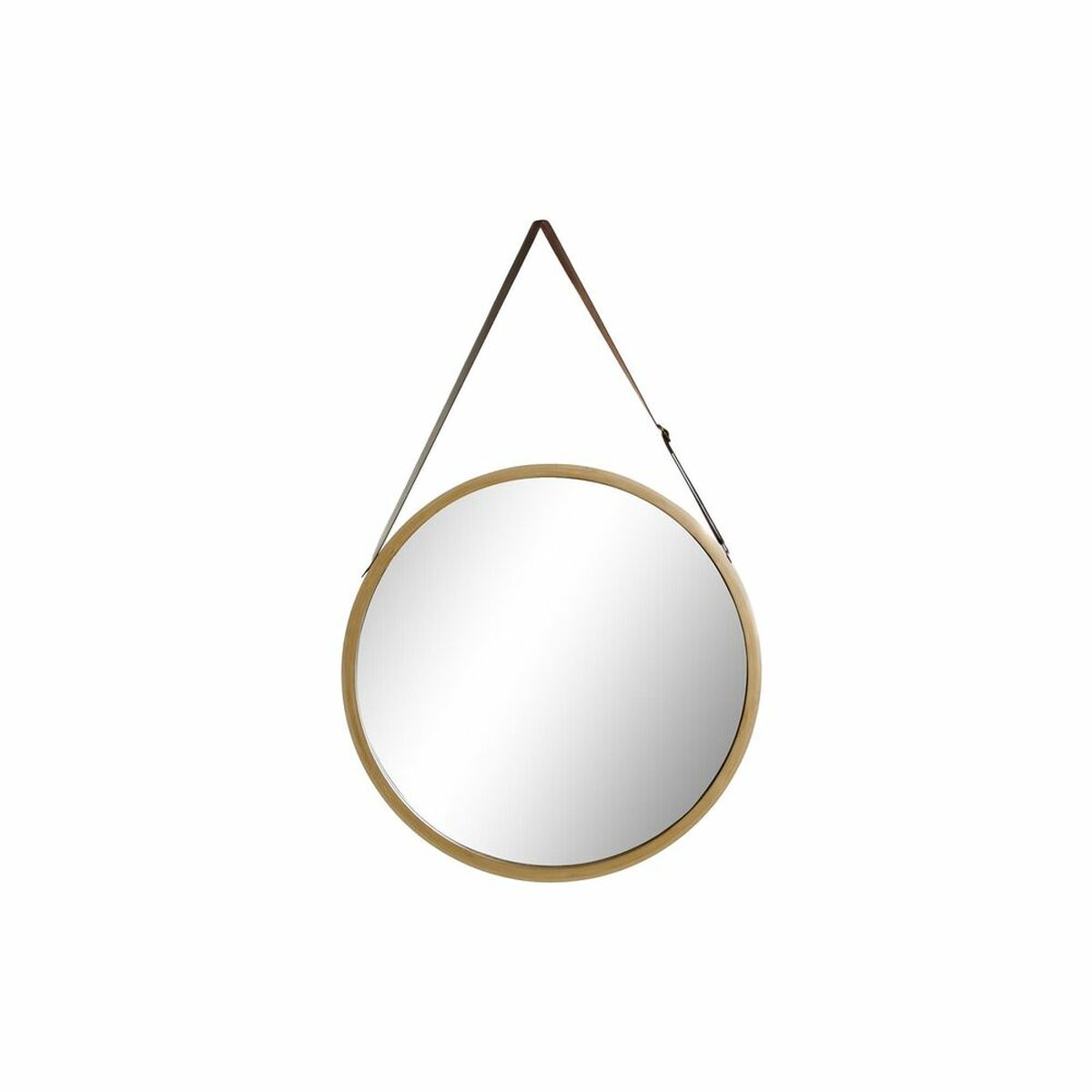 Väggspegel DKD Home Decor 45 x 1,5 x 69 cm Scandi Glas Naturell Brun Bambu - 7
