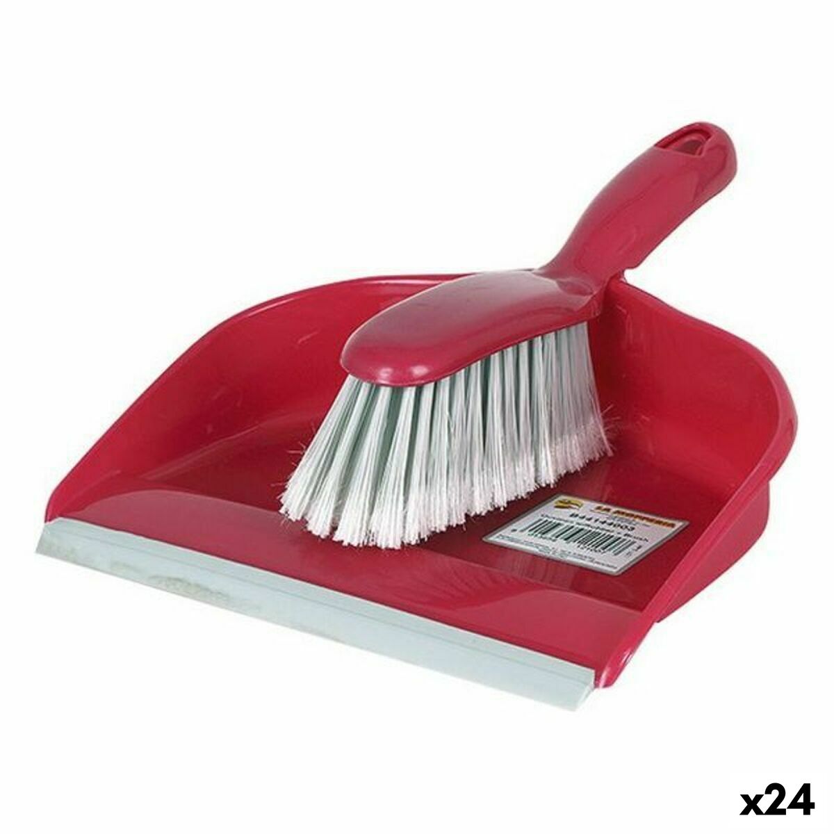 Sopskyffel La Mopperia 39322 Borste Gummi 23 x 30,5 x 10 cm (24 antal) (23 x 30,5 x 10 cm)