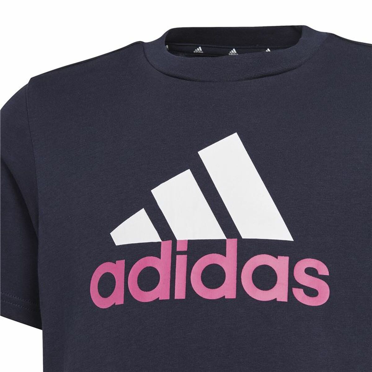 Barn T-shirt med kortärm Adidas Essentials Mörkblå - 3