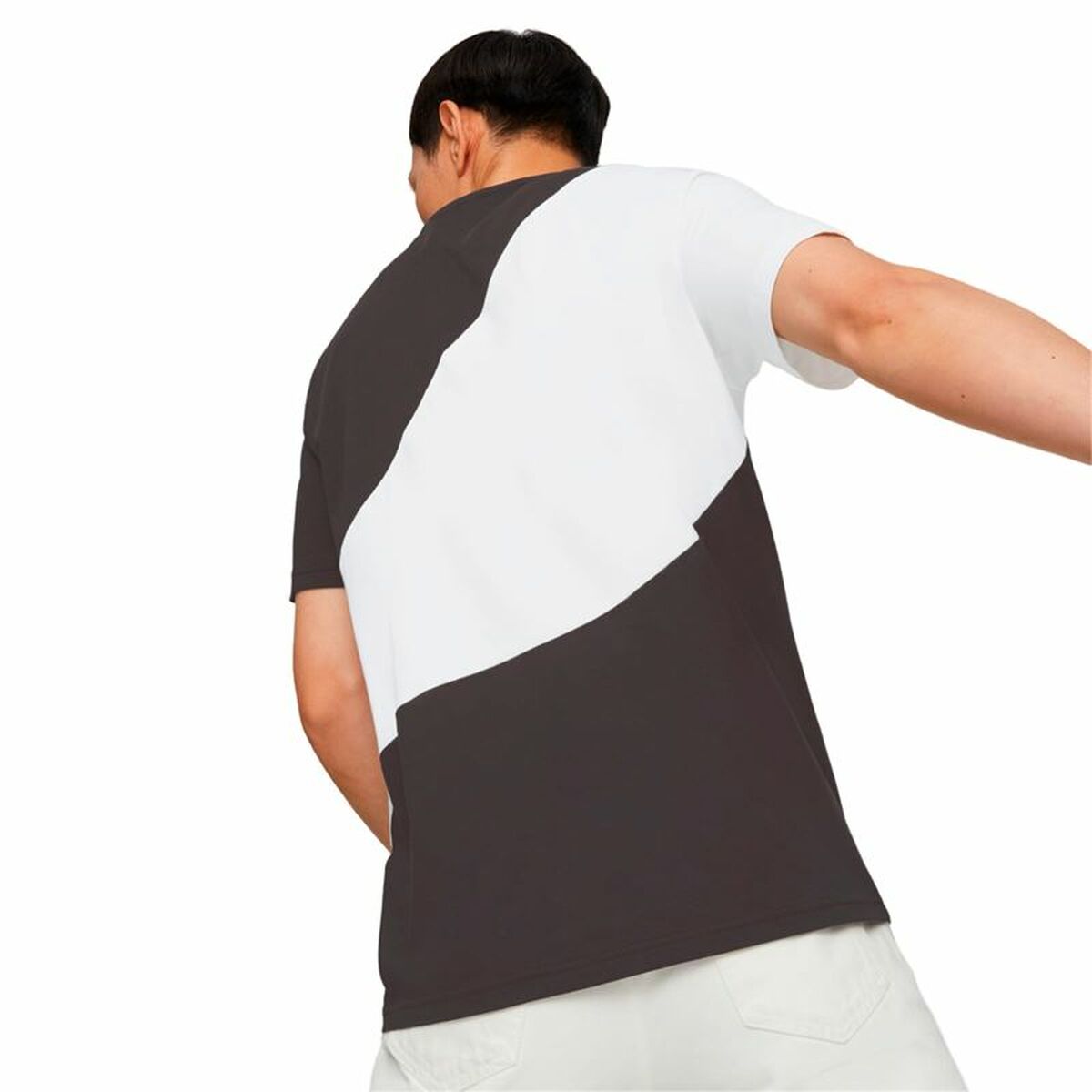 T-shirt med kortärm Herr Puma Powert Vit Svart - 2