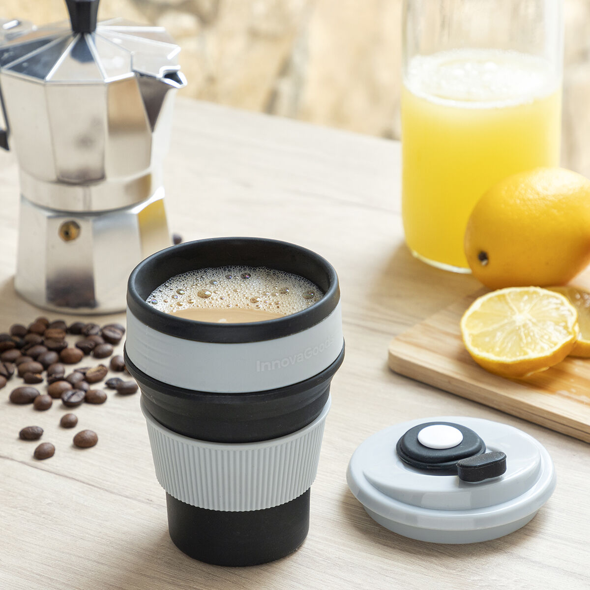 Fällbar silikonkopp Flahsie InnovaGoods - 29