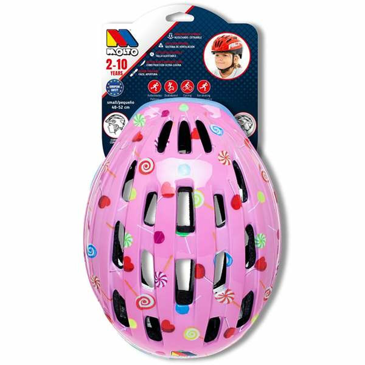 Cykelhjälm för barn Moltó Rosa 48-53 cm - 8