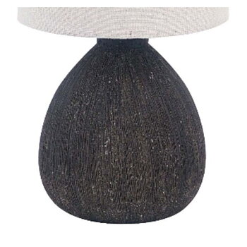 Bordslampa Versa Svart Keramik 14 x 28 x 14 cm