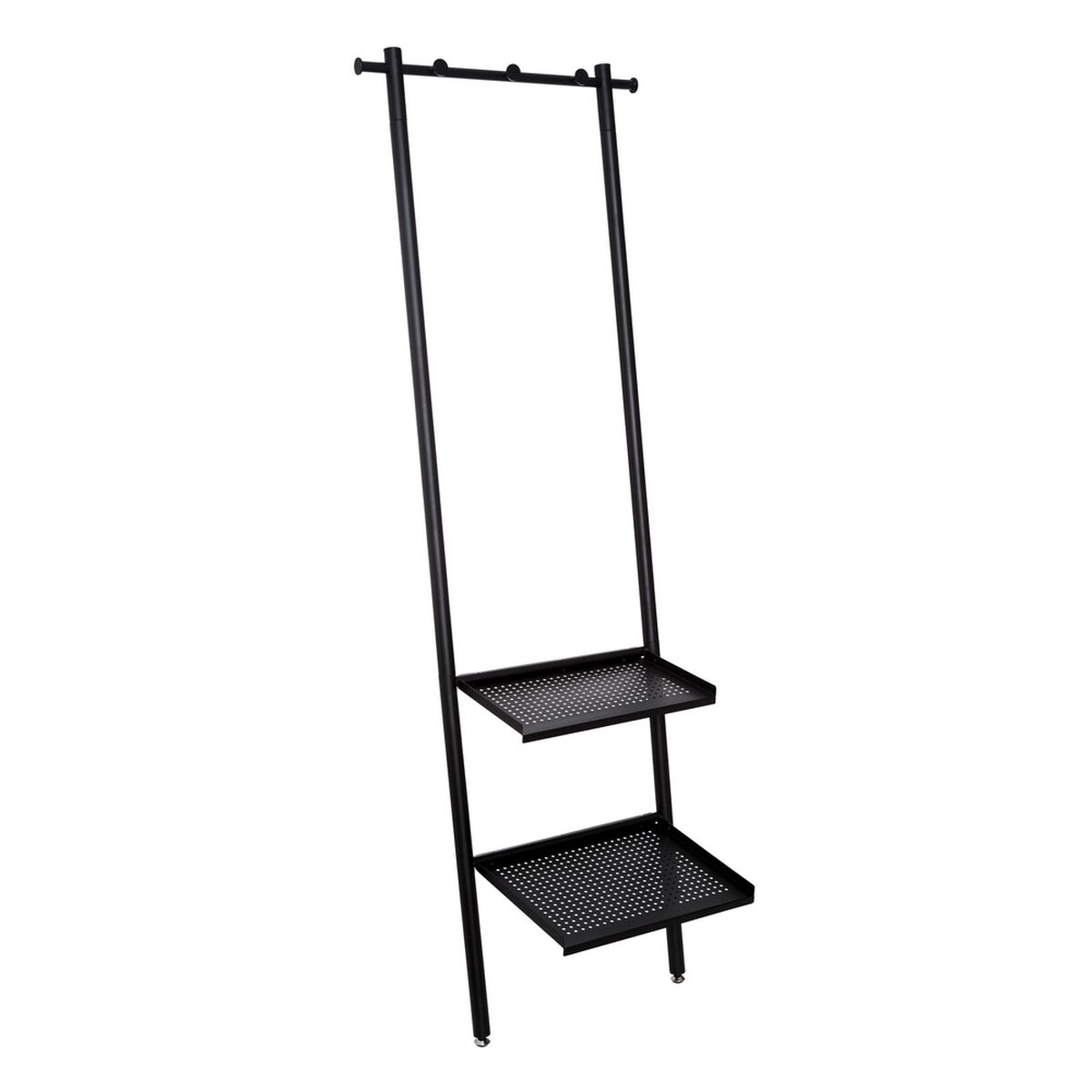 Kapphängare 59 x 39 x 177,5 cm Svart Metall industriell