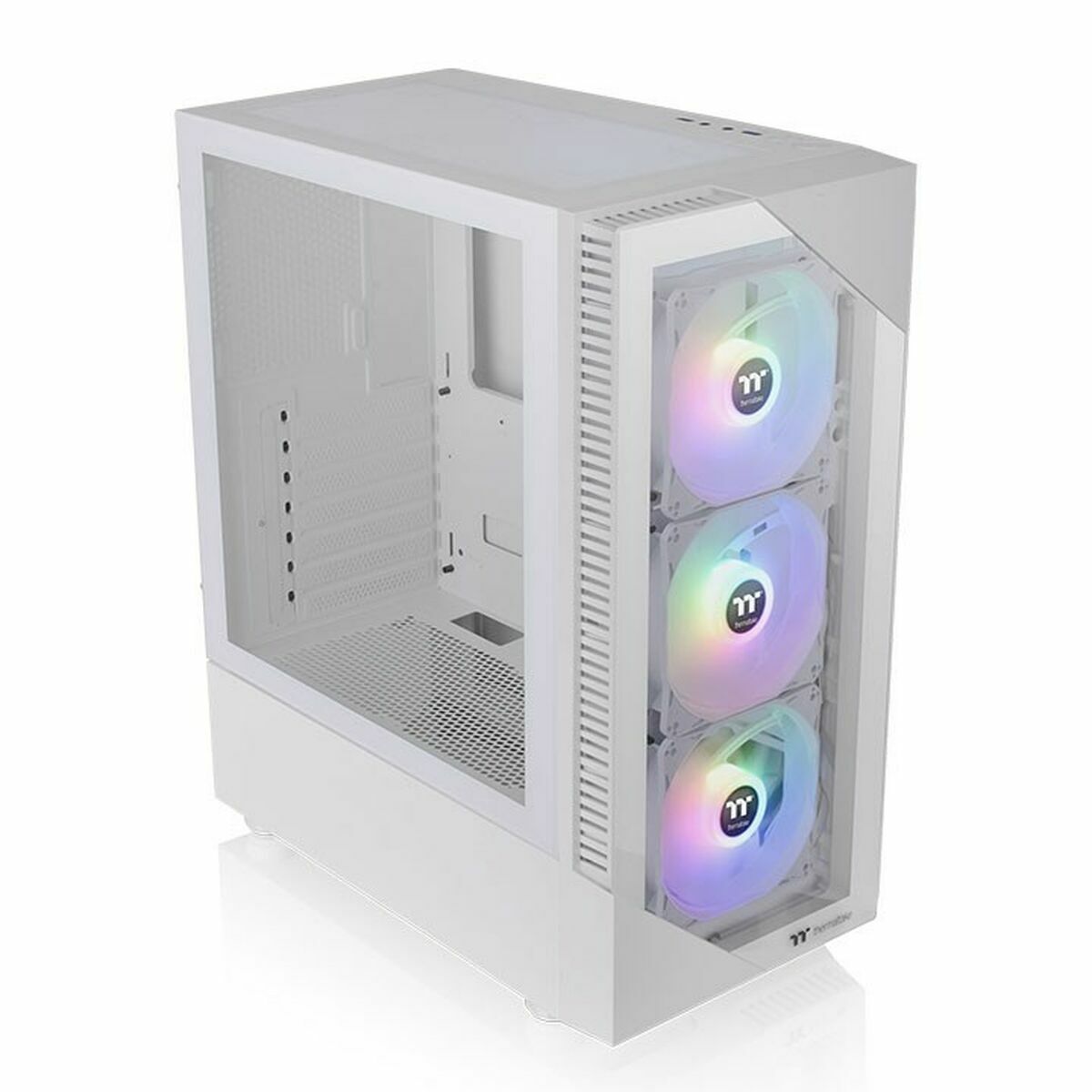 ATX Semitorn THERMALTAKE View 200 TG Snow ARGB Vit - 4
