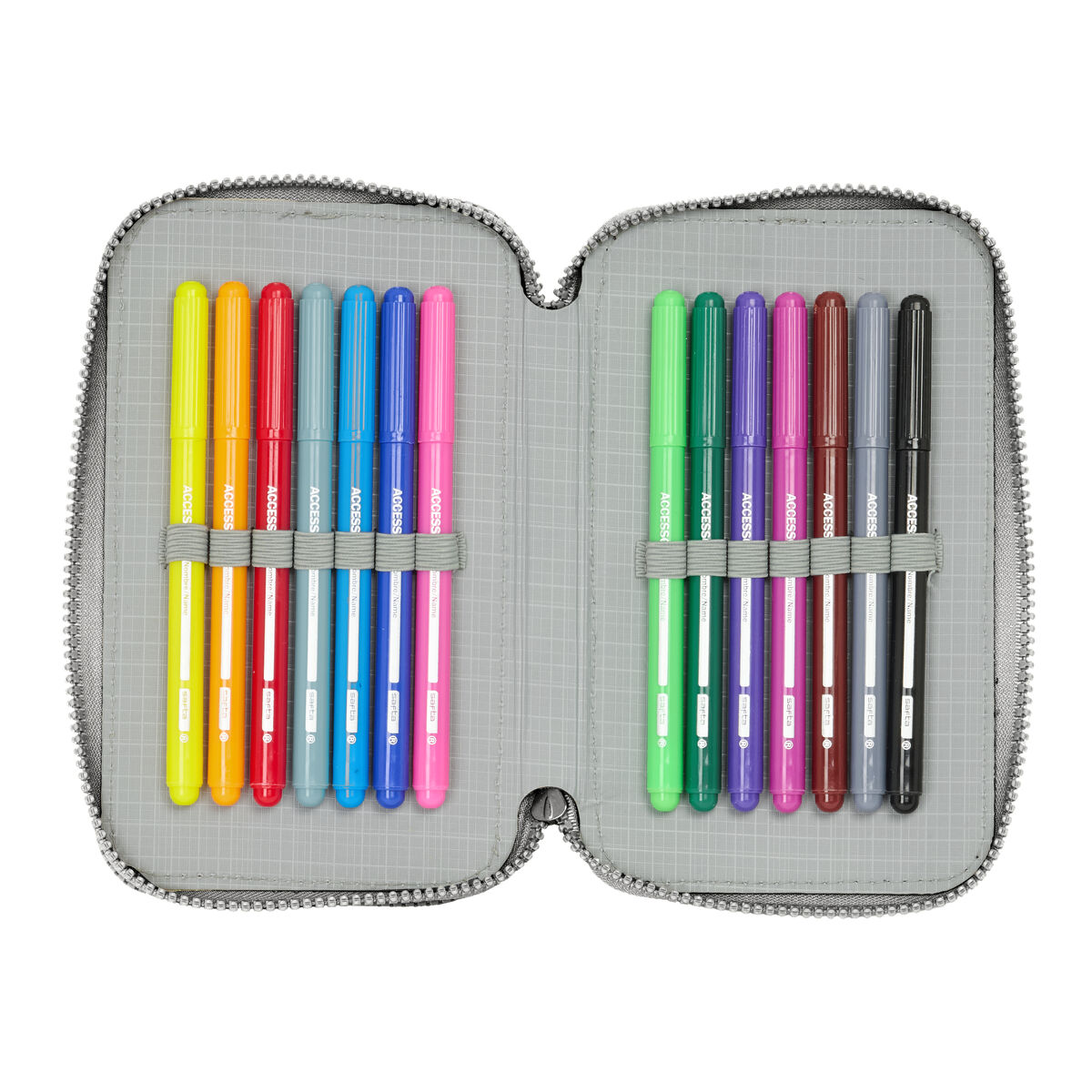 Dubbelt pennfodral Batman Game over Svart 12.5 x 19.5 x 4 cm Dubbelt pennfodral 29 Delar - 3