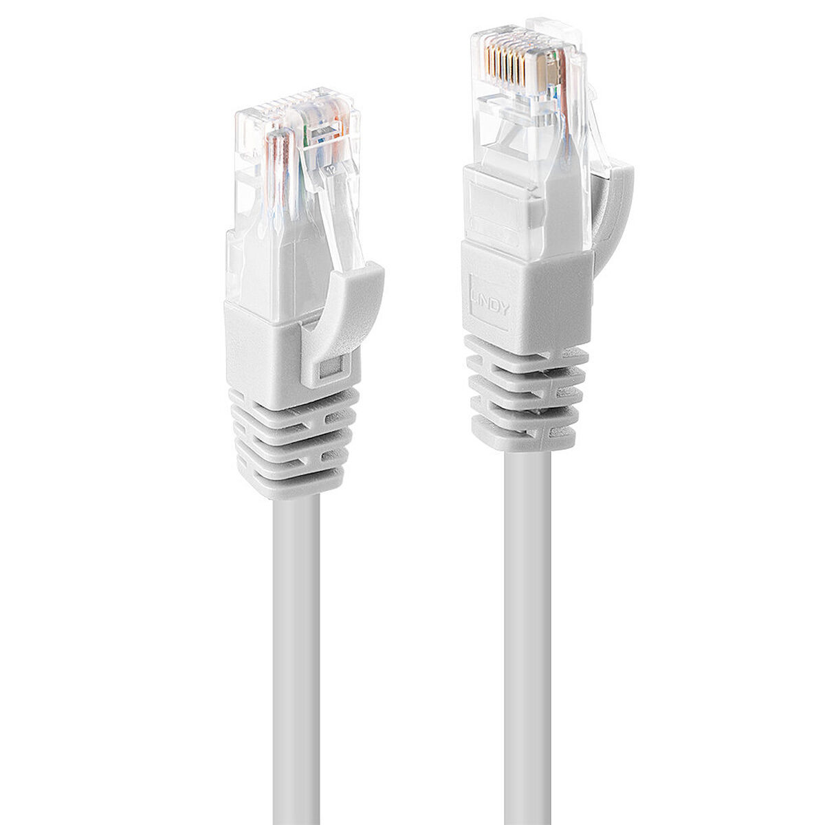 Nätkabel UTP Styv Kategori 6 LINDY Vit 2 m (1 antal) - 4