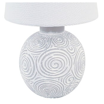Bordslampa Versa Vit Keramik 18 x 30 x 18 cm
