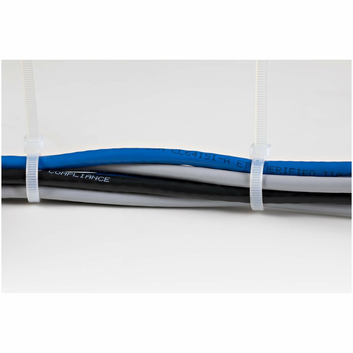 Kabelflänsar Startech CBMZT10N Vit 100 Delar (100 antal) - 2