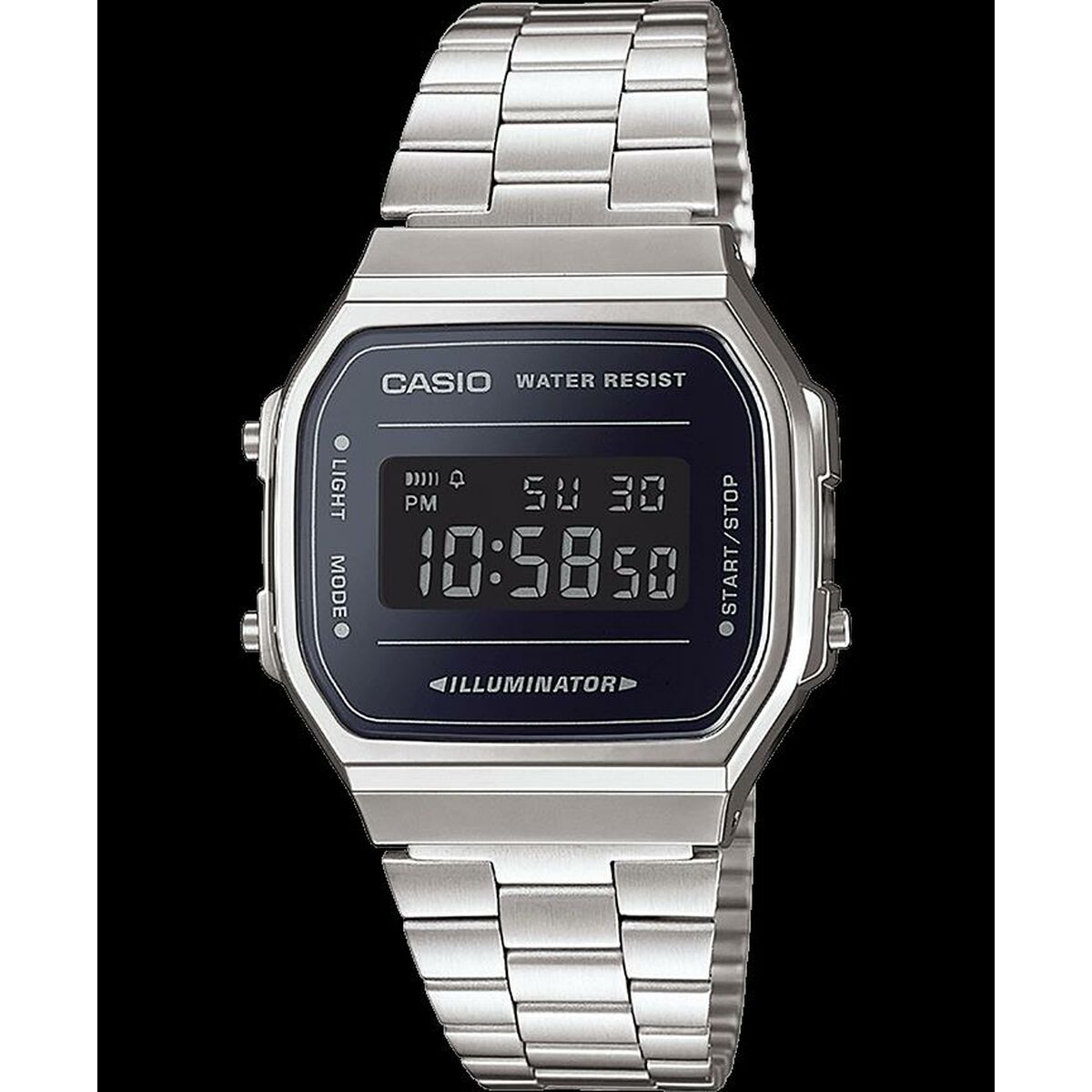 Herrklocka Casio A168WEM-1EF Svart Silvrig