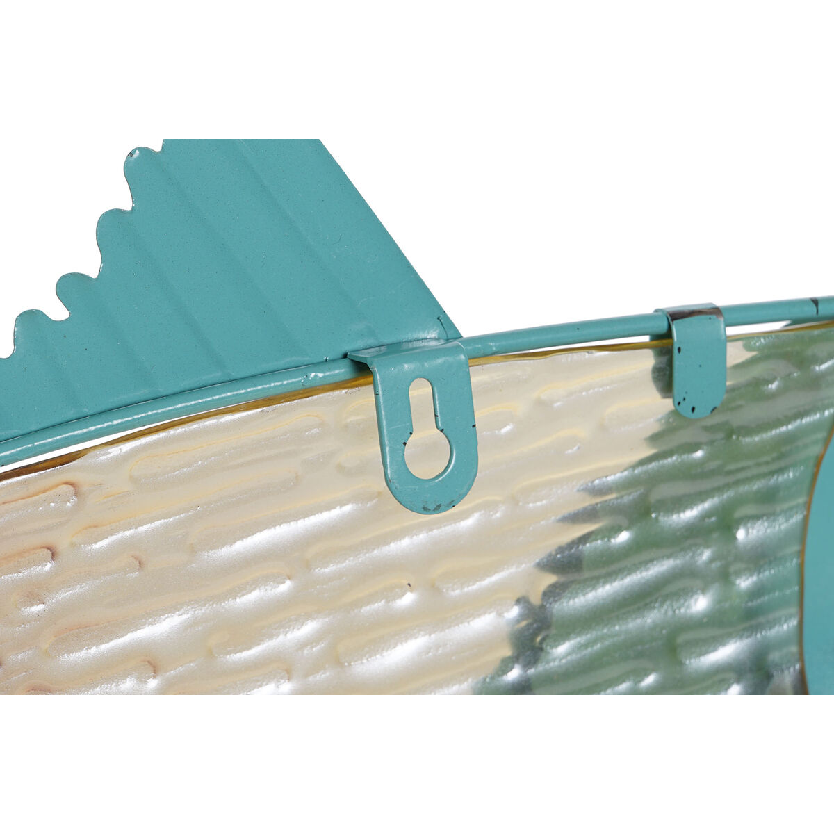 Väggdekoration Home ESPRIT Blå Multicolour Gyllene Fisk Medelhavs 70 x 4,5 x 25,5 cm (2 antal) - 5