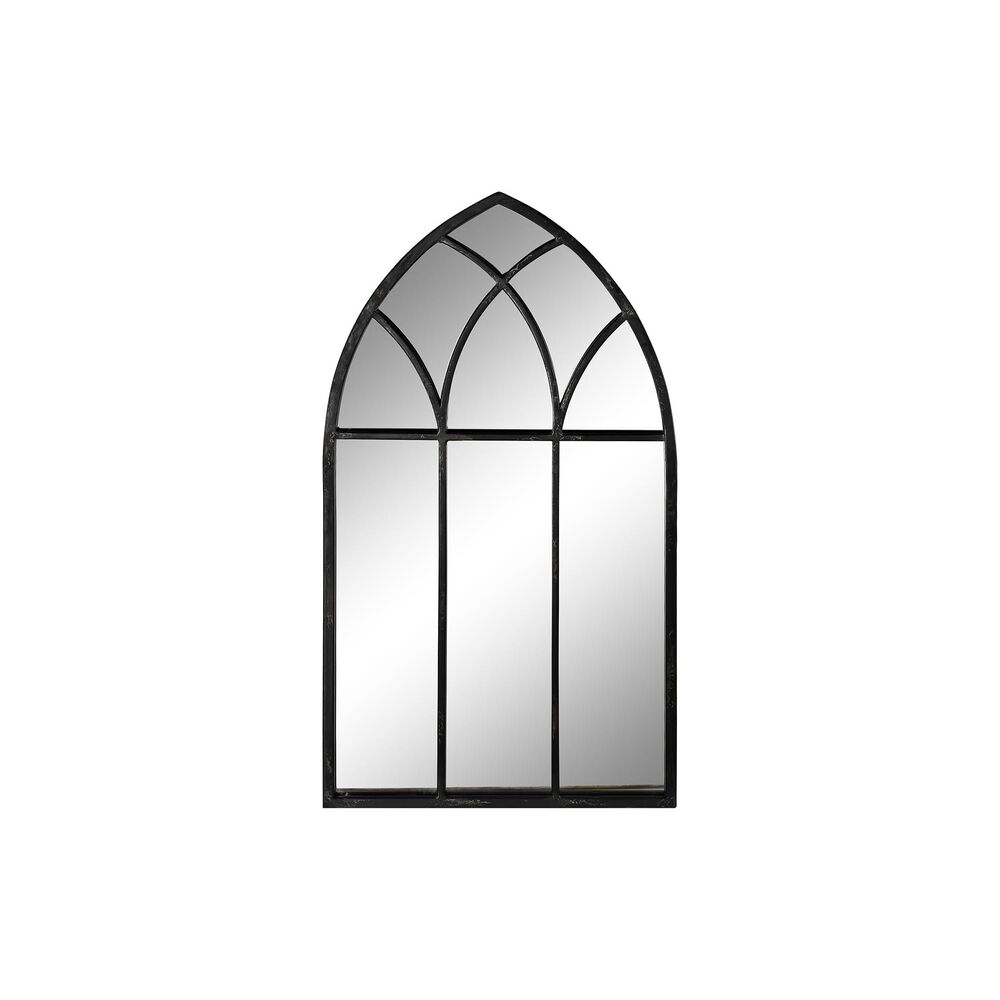 Väggspegel DKD Home Decor Svart Fönster 36 x 2 x 65 cm (65 Delar)