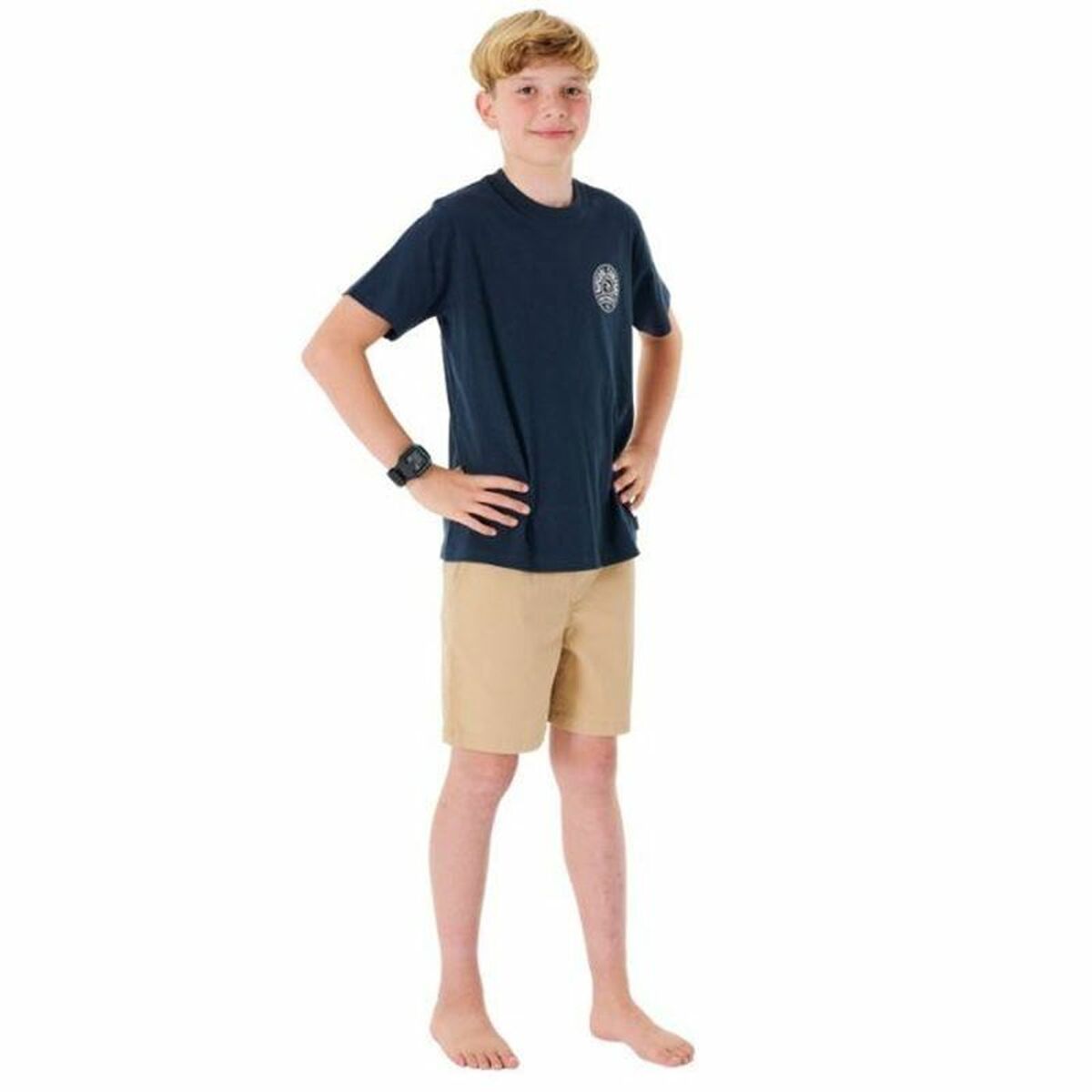 Barn T-shirt med kortärm Rip Curl Stapler Marinblå - 3