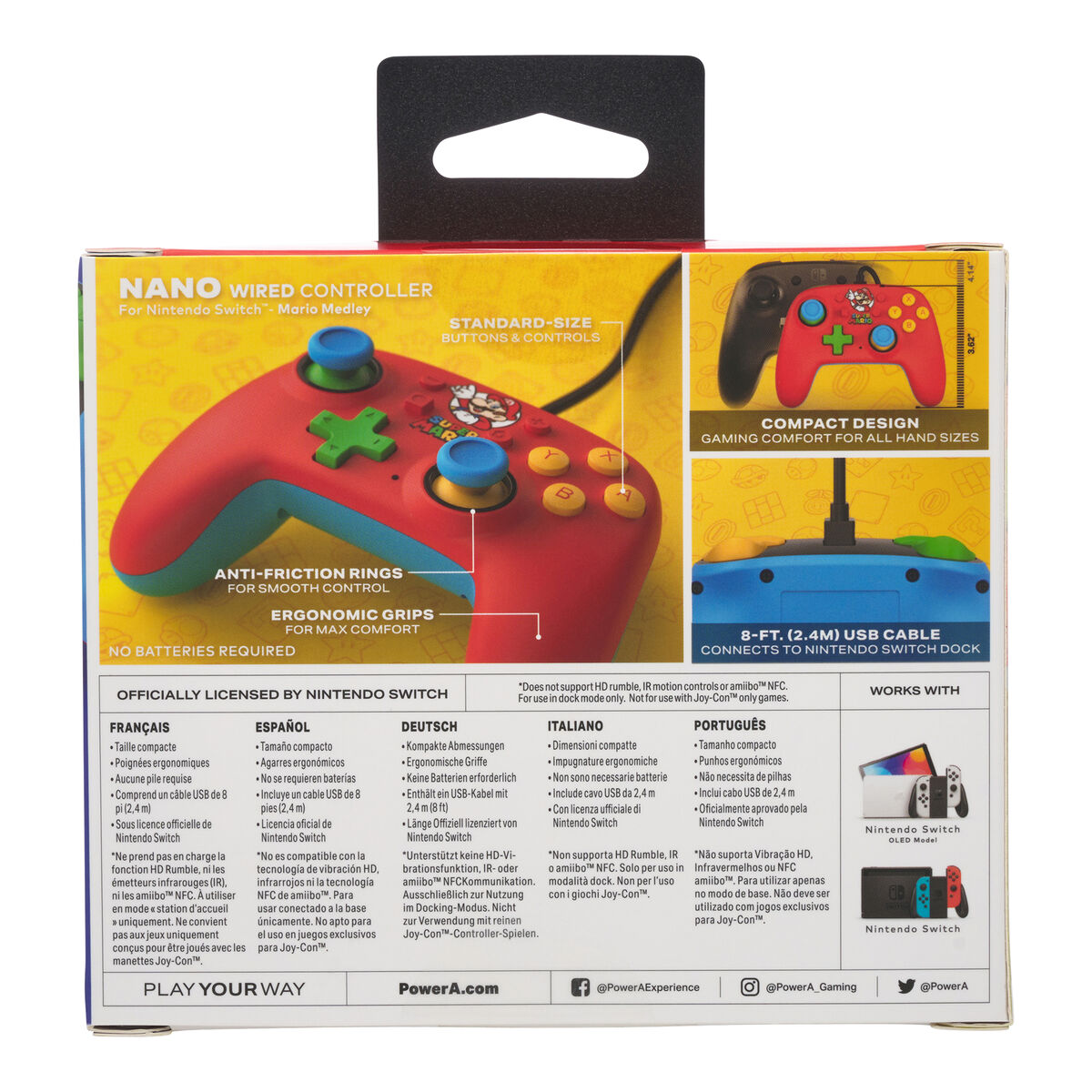 Spelkontroll Powera NANO Multicolour Nintendo Switch - 9