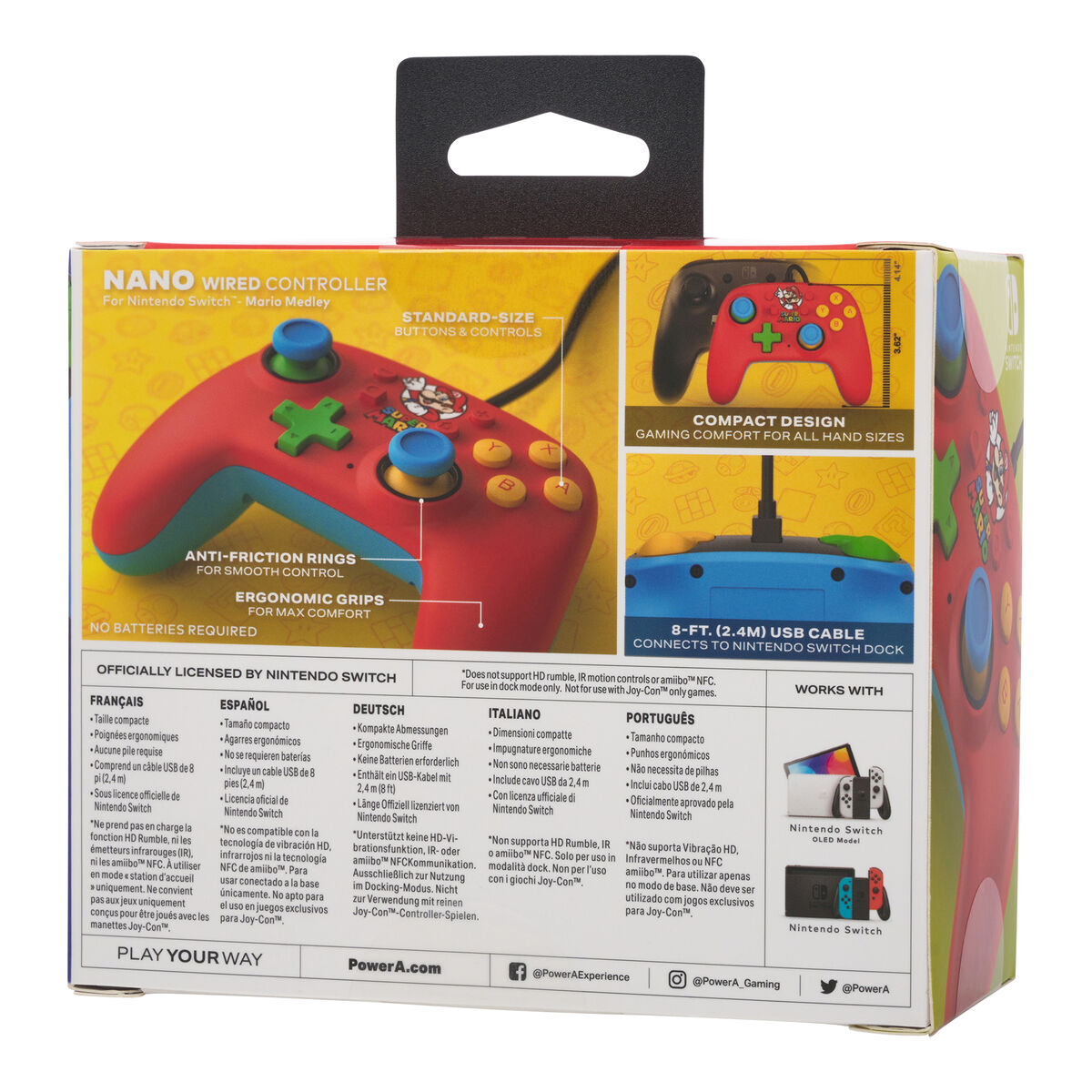 Spelkontroll Powera NANO Multicolour Nintendo Switch - 10