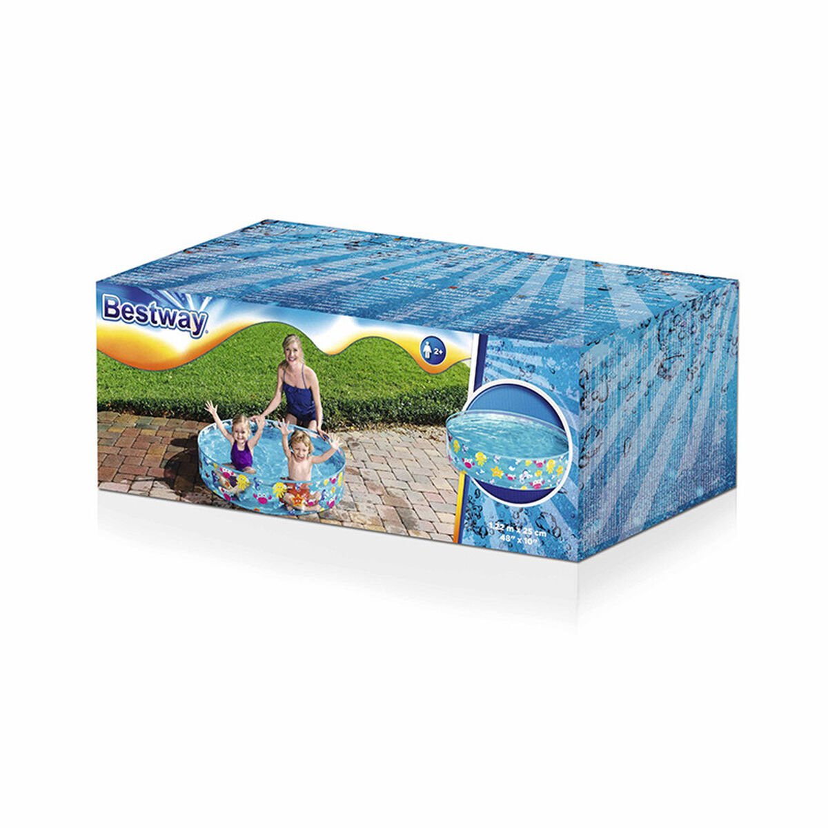 Bestway Barn Hård PVC Pool Hav 122x25 cm +2 År Trädgård 55028 - 2