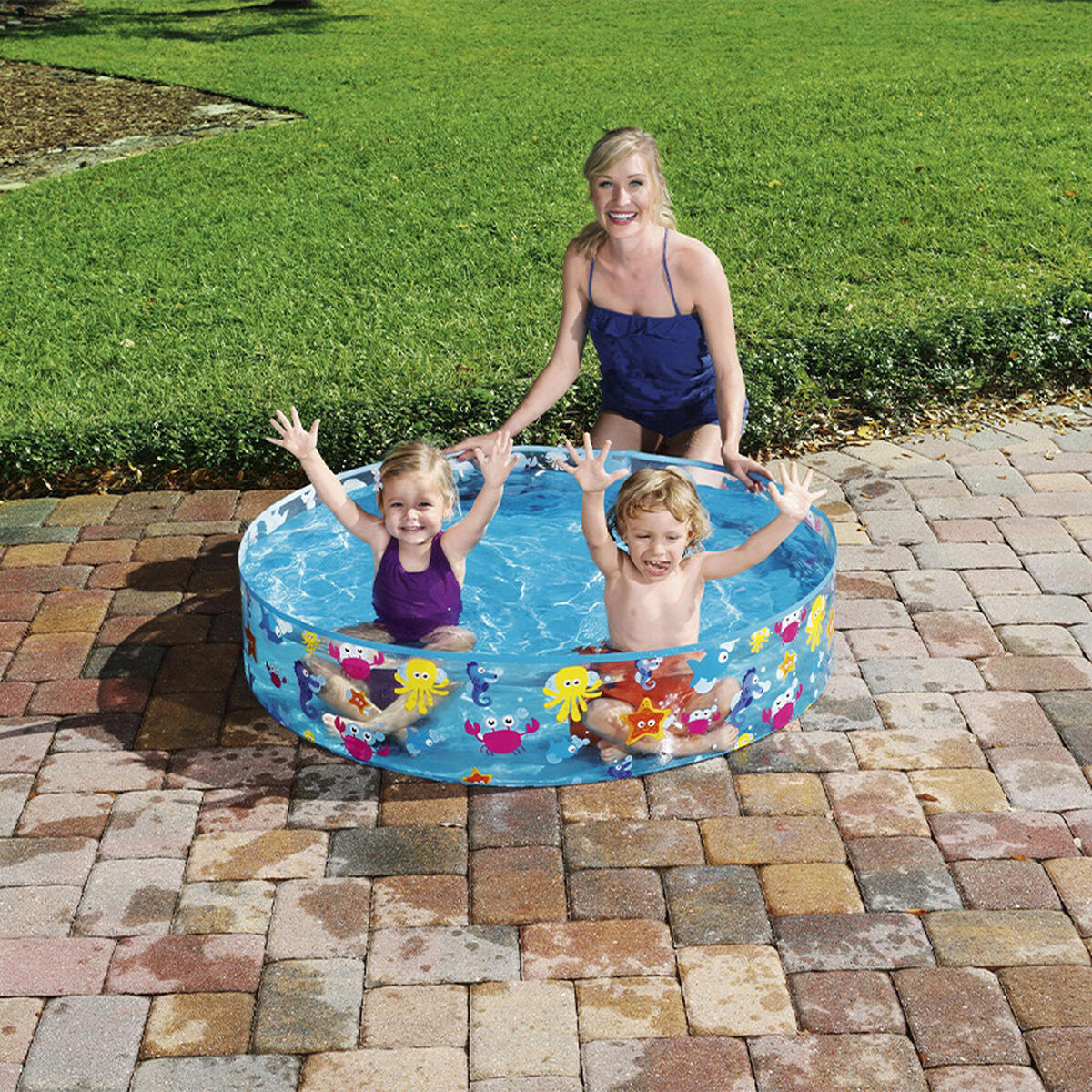 Bestway Barn Hård PVC Pool Hav 122x25 cm +2 År Trädgård 55028 - 3