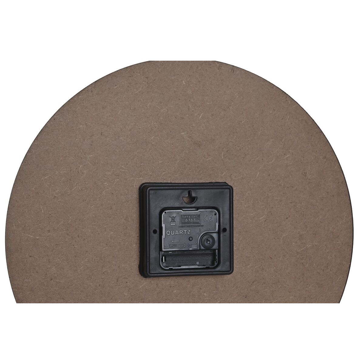 Väggklocka DKD Home Decor Svart Multicolour Virágok Modern Trä MDF (34 x 4 x 34 cm) (3 antal) - 2